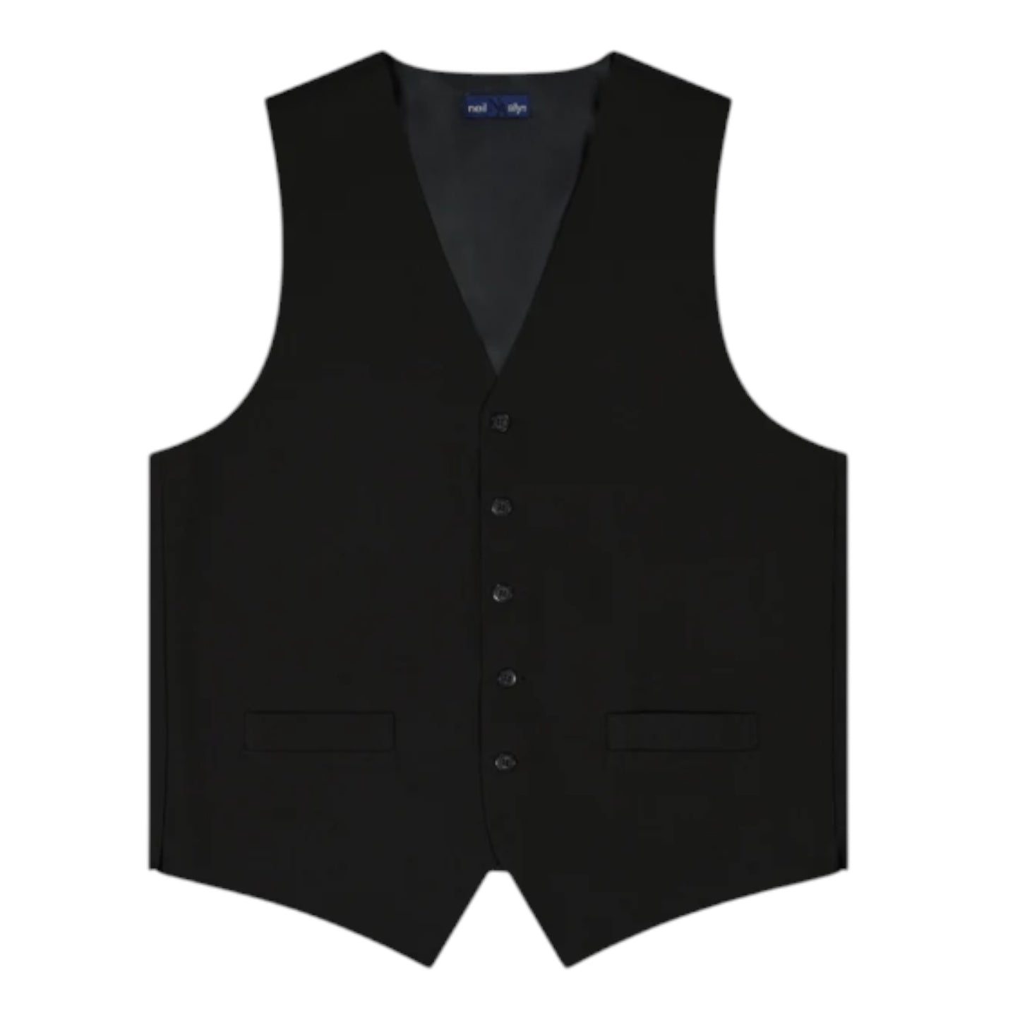 Women's Black Vest 5 button Classic Style