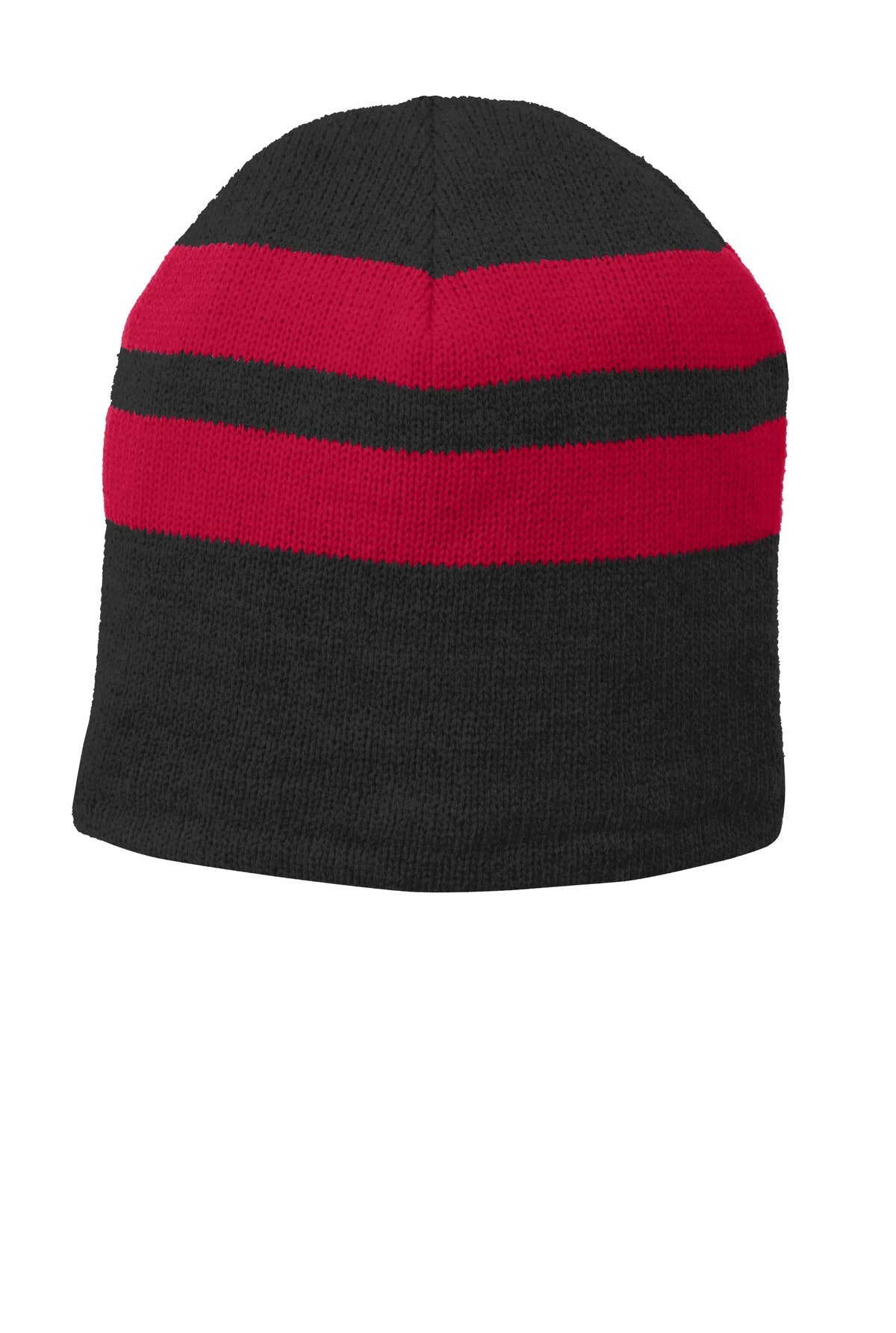 Port & Co ™ Fleece-Lined Striped Beanie Cap. C922