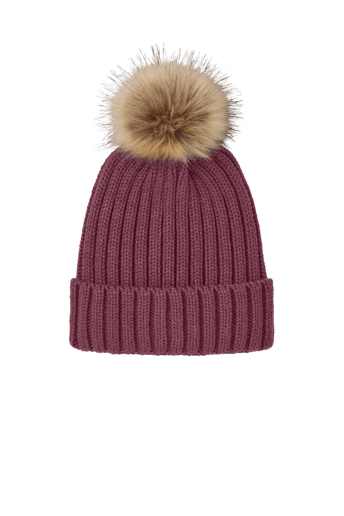 Port Authority ® Faux Fur Pom Beanie C990