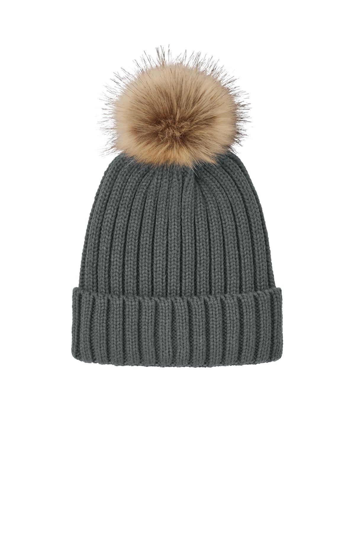 Port Authority ® Faux Fur Pom Beanie C990