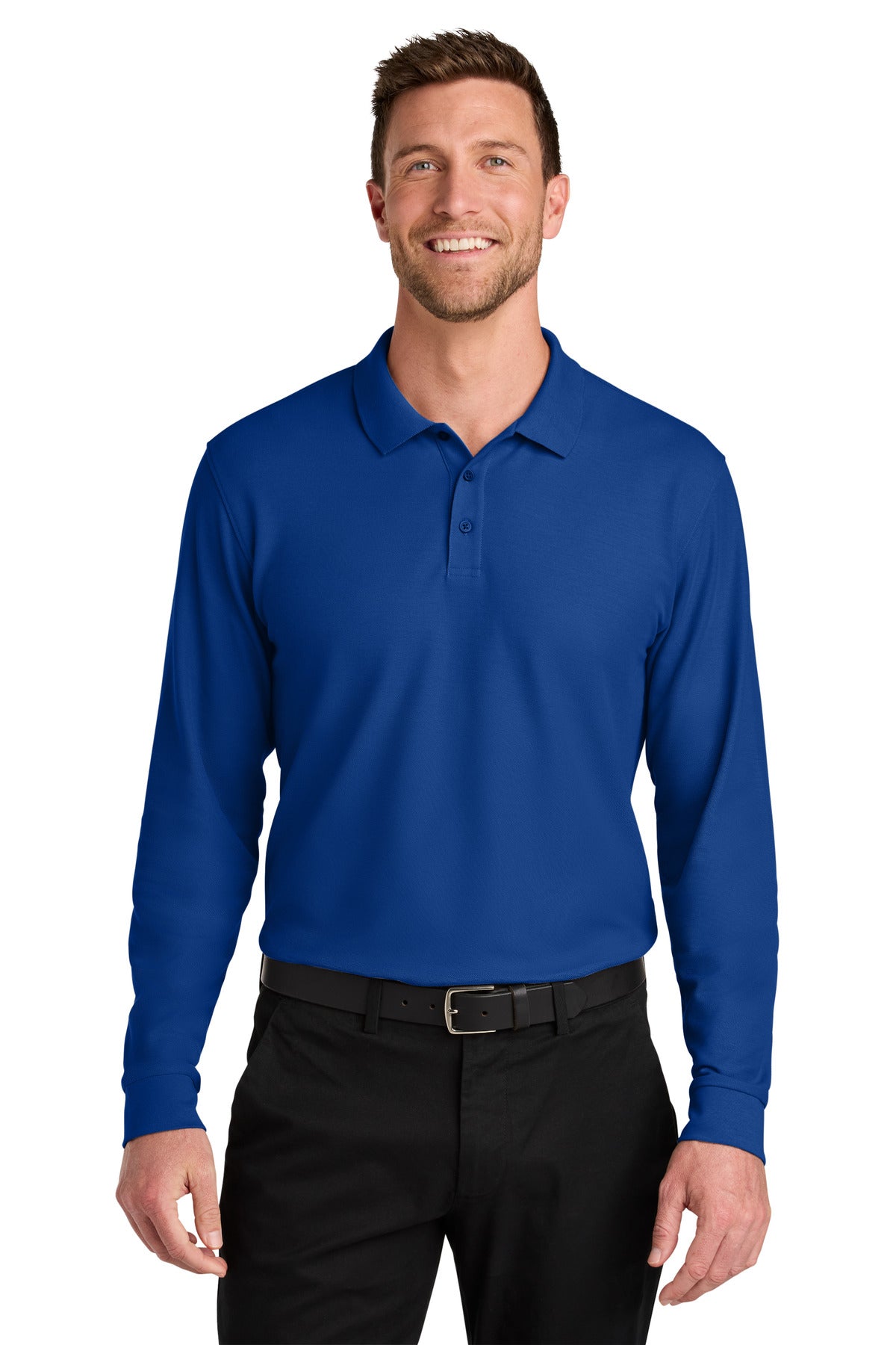 Port Authority ® Wearever Signature Pique Long Sleeve Polo K200LS