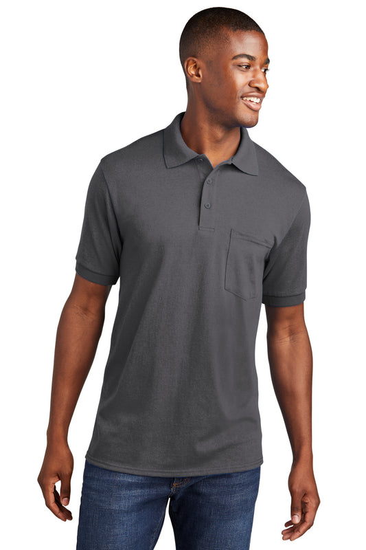 Port & Co ™ Core Blend Jersey Knit Pocket Polo. KP55P