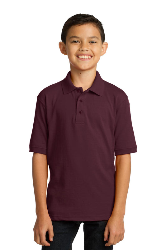 Port & Co ™ Youth Core Blend Jersey Knit Polo. KP55Y