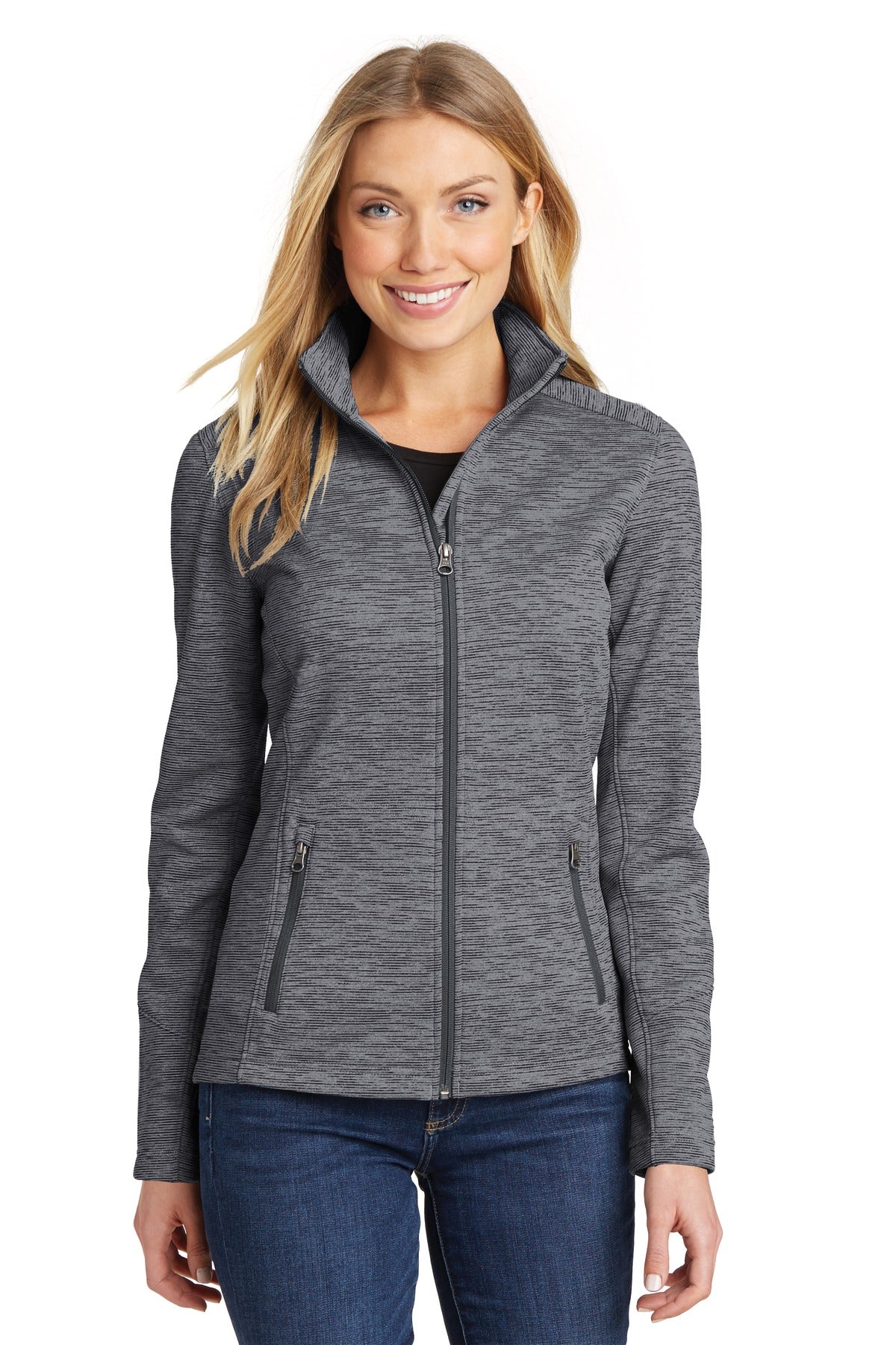 Port Authority ® Women's Digi Stripe Fleece Jacket. L231