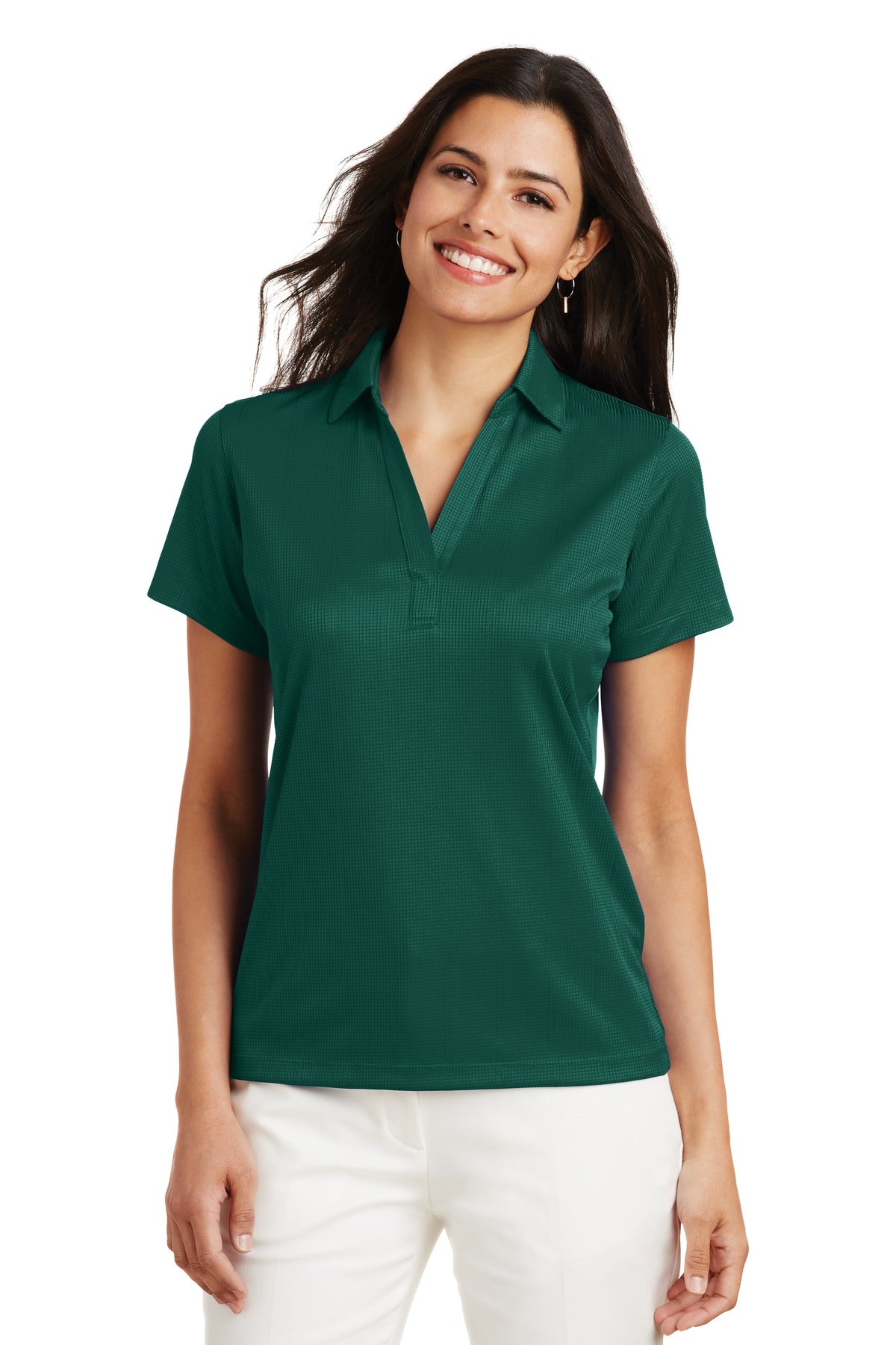 Port Authority ® Women's Performance Fine Jacquard Polo. L528
