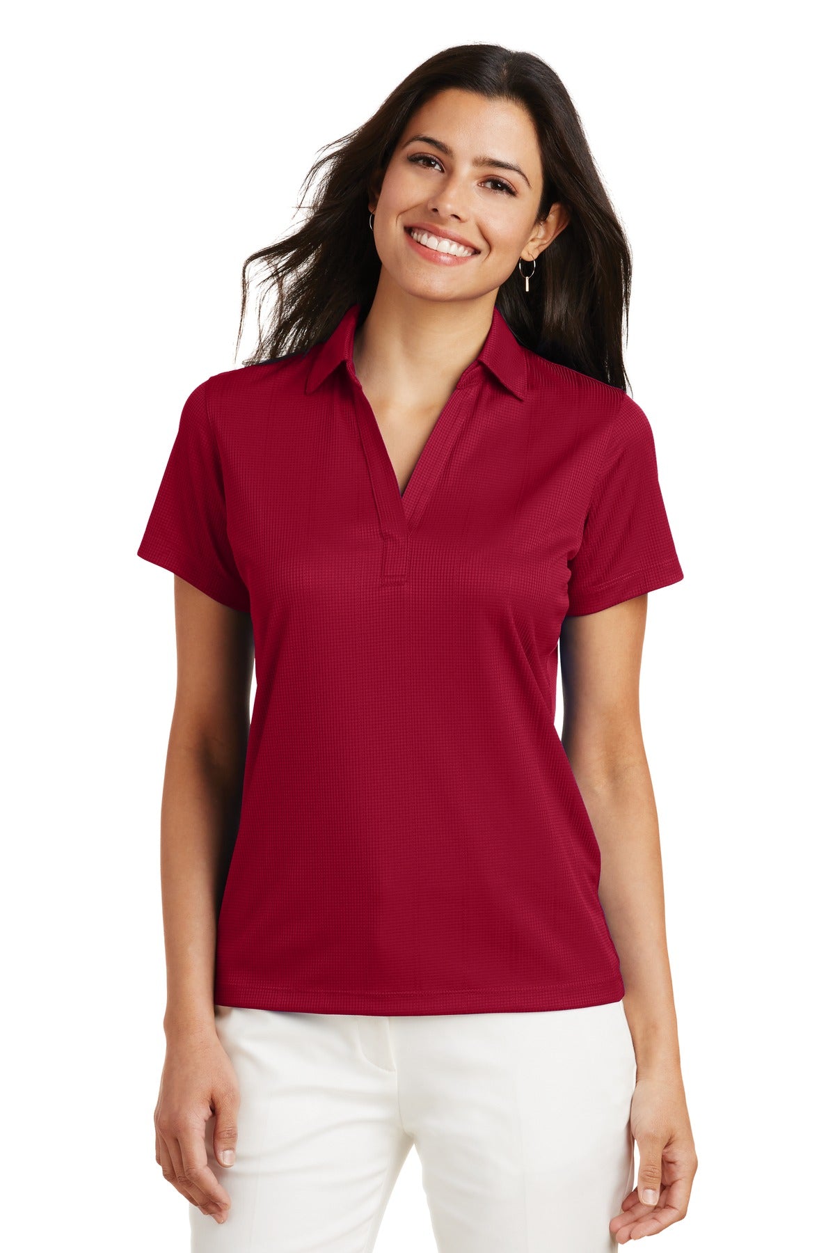 Port Authority ® Women's Performance Fine Jacquard Polo. L528