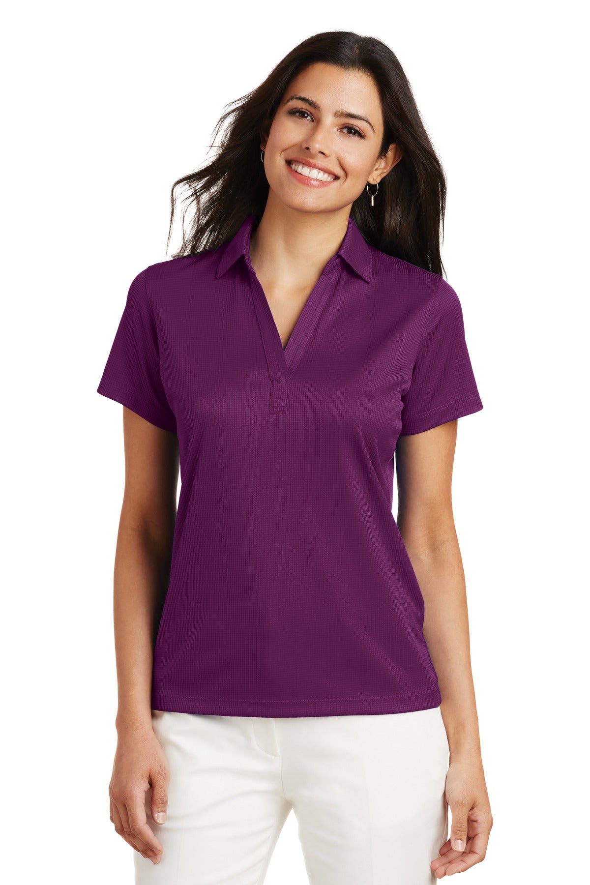 Port Authority ® Women's Performance Fine Jacquard Polo. L528