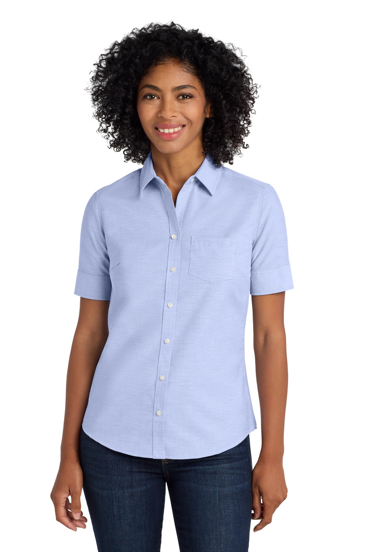 Port Authority ® Women's Short Sleeve SuperPro ™ Oxford Shirt. L659