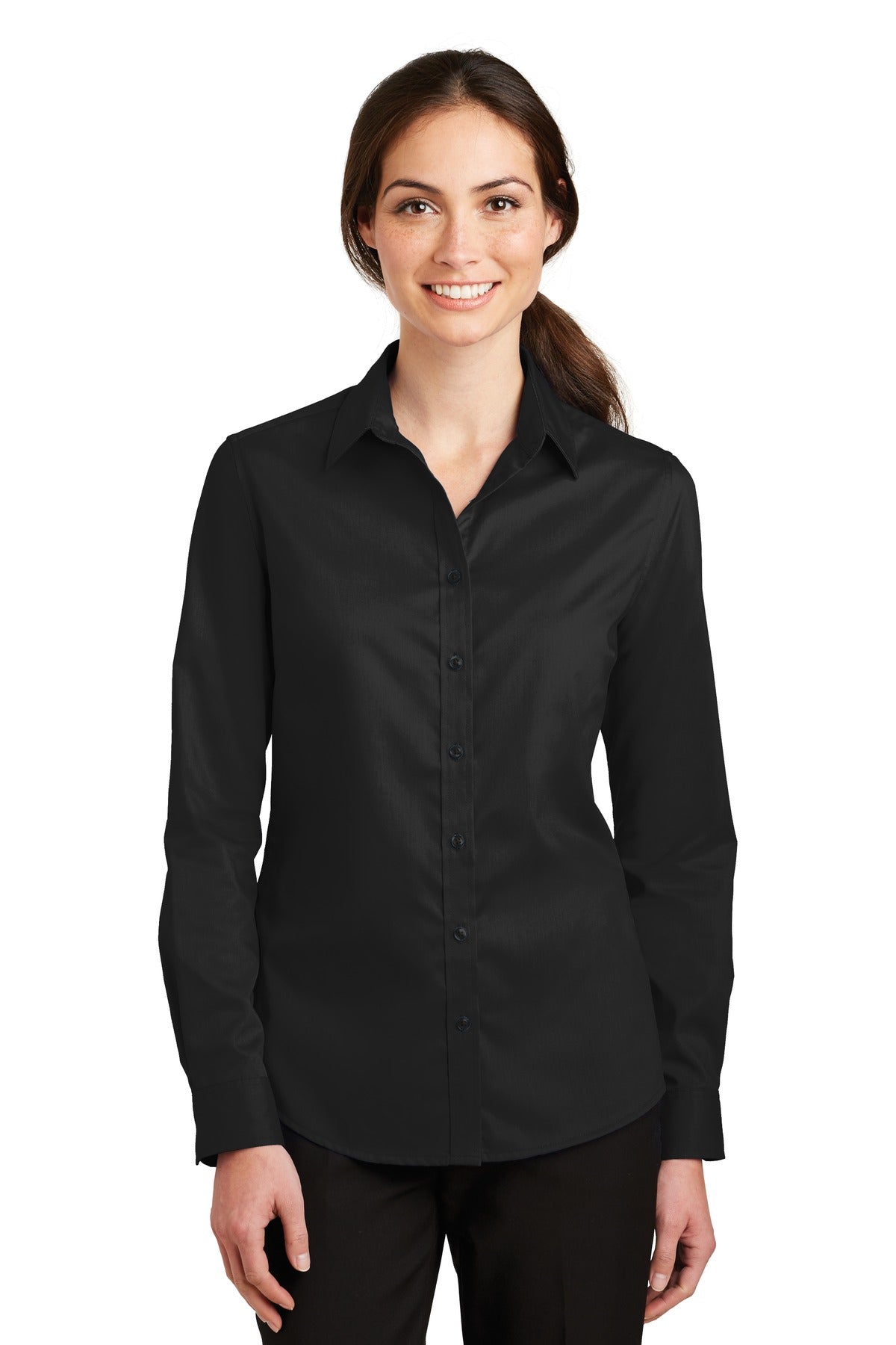 Port Authority ® Women's SuperPro ™ Twill Shirt. L663
