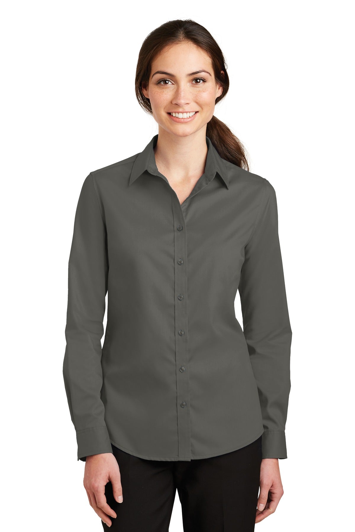 Port Authority ® Women's SuperPro ™ Twill Shirt. L663