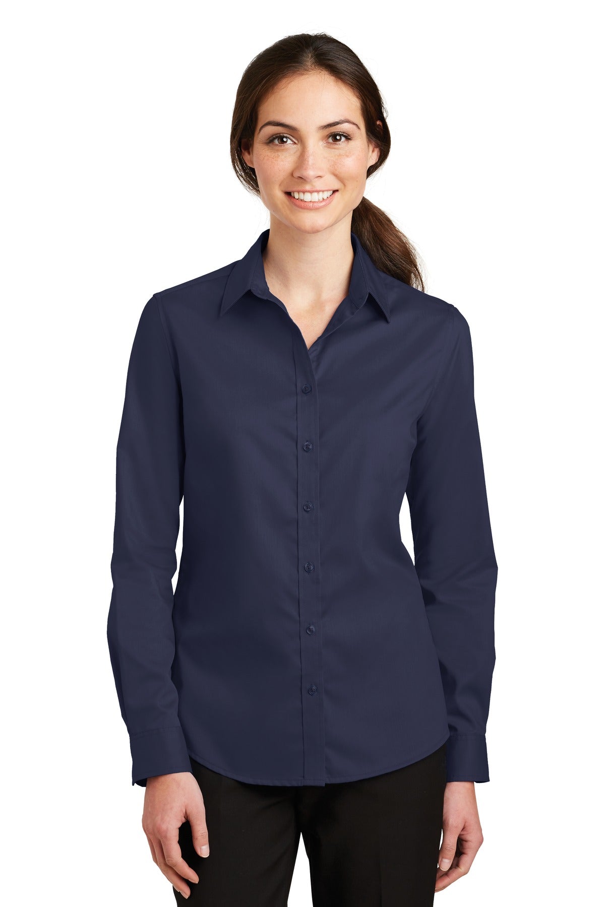 Port Authority ® Women's SuperPro ™ Twill Shirt. L663