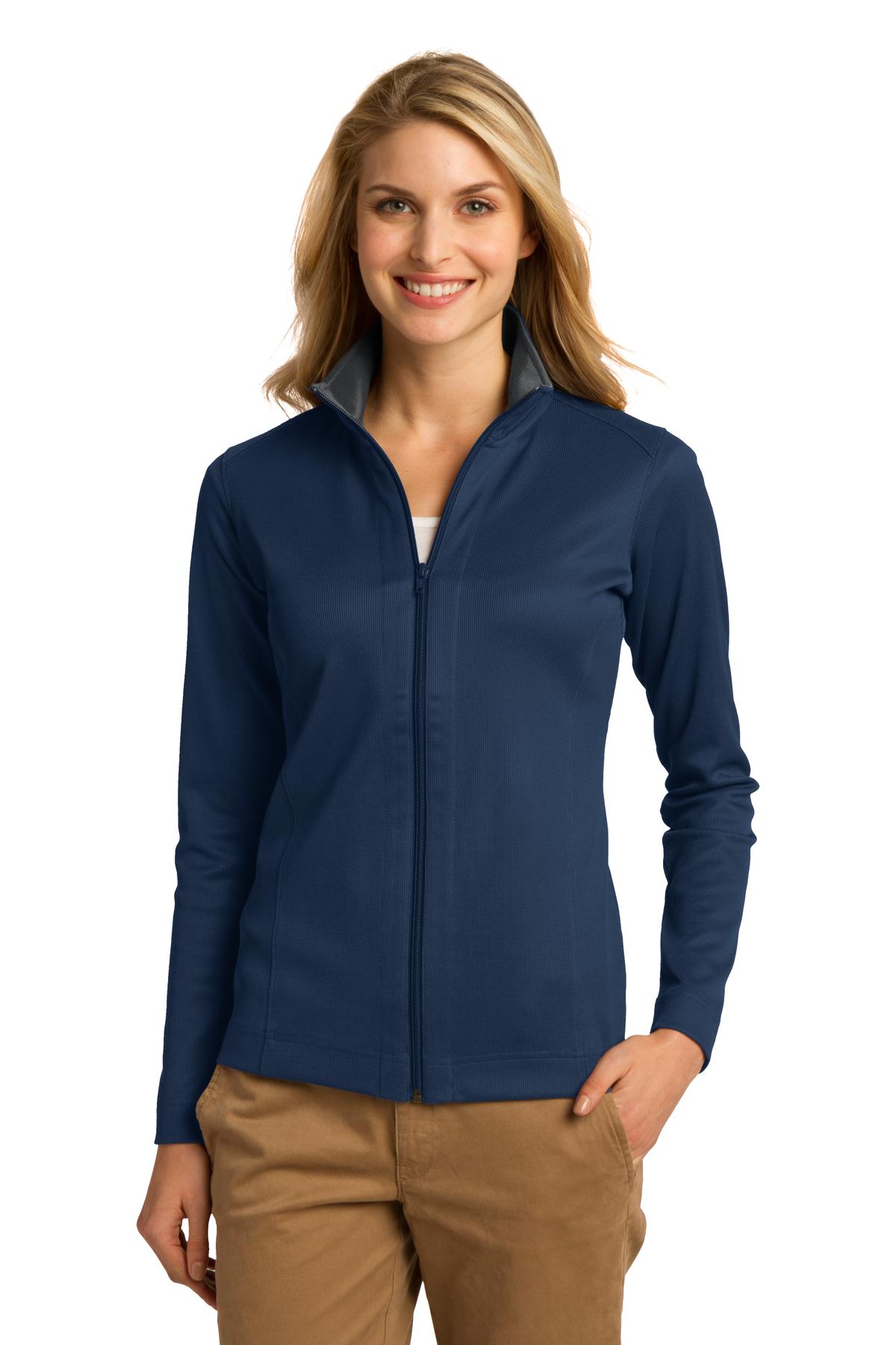 Port Authority ® Women's Vertical Texture Full-Zip Jacket. L805