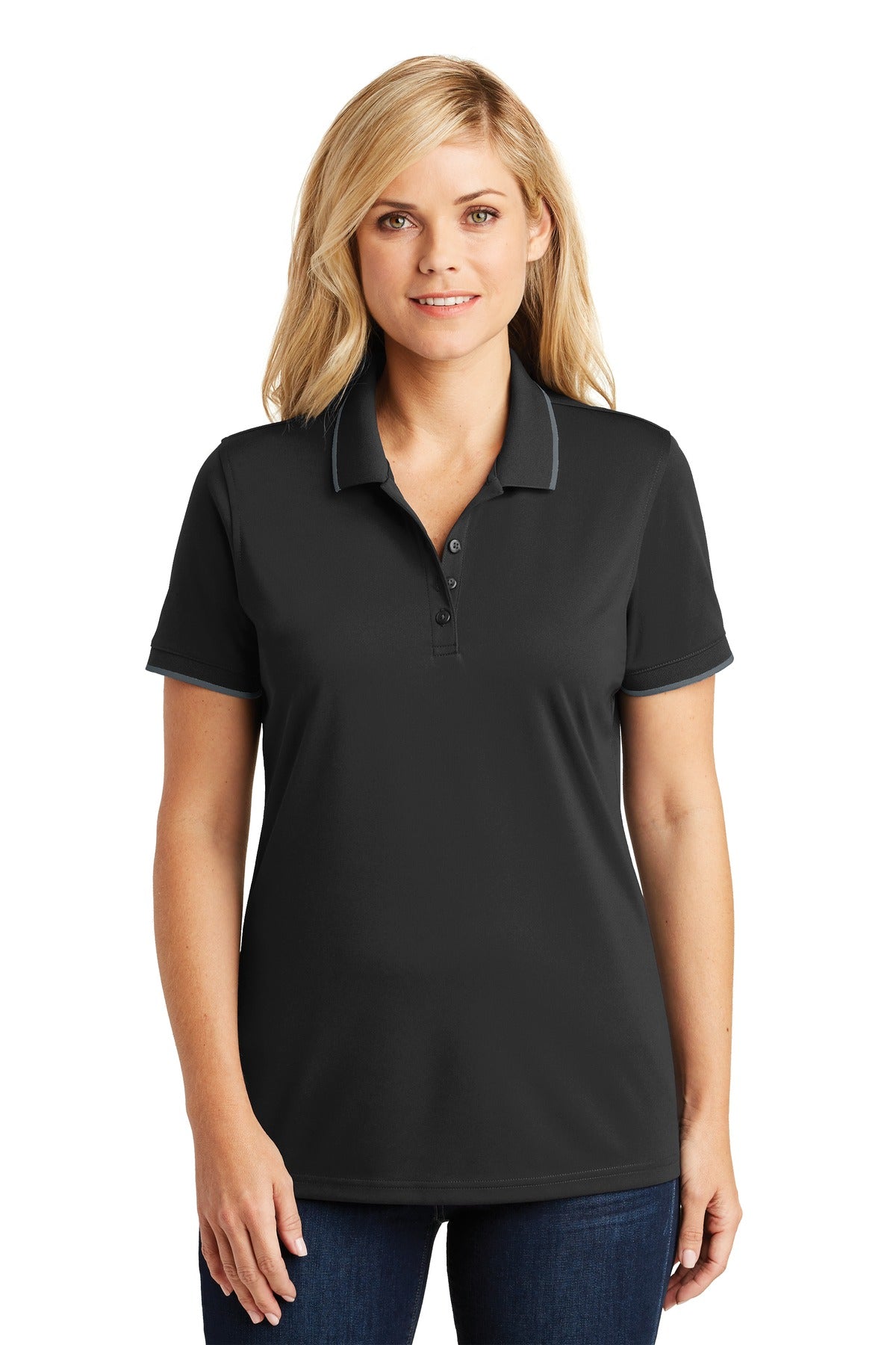 Port Authority ® Women's Dry Zone ® UV Micro-Mesh Tipped Polo. LK111