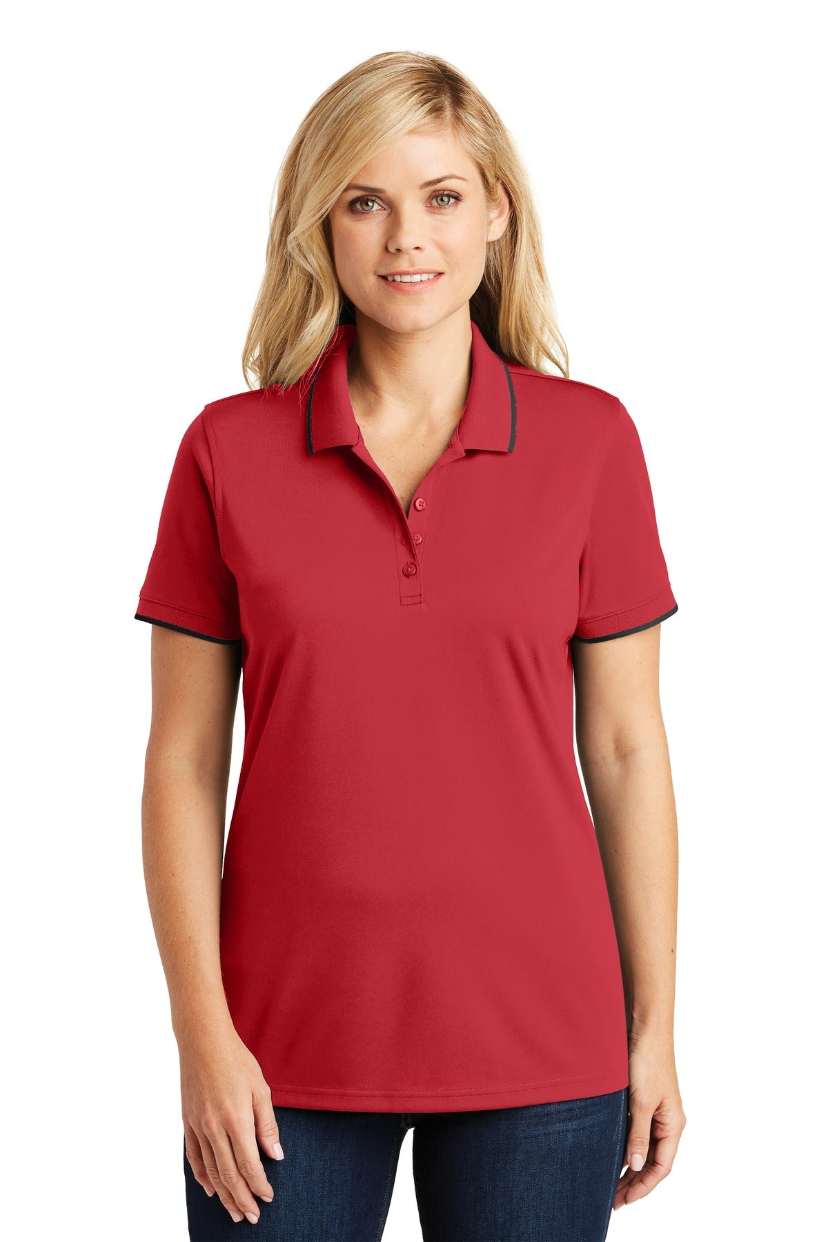 Port Authority ® Women's Dry Zone ® UV Micro-Mesh Tipped Polo. LK111