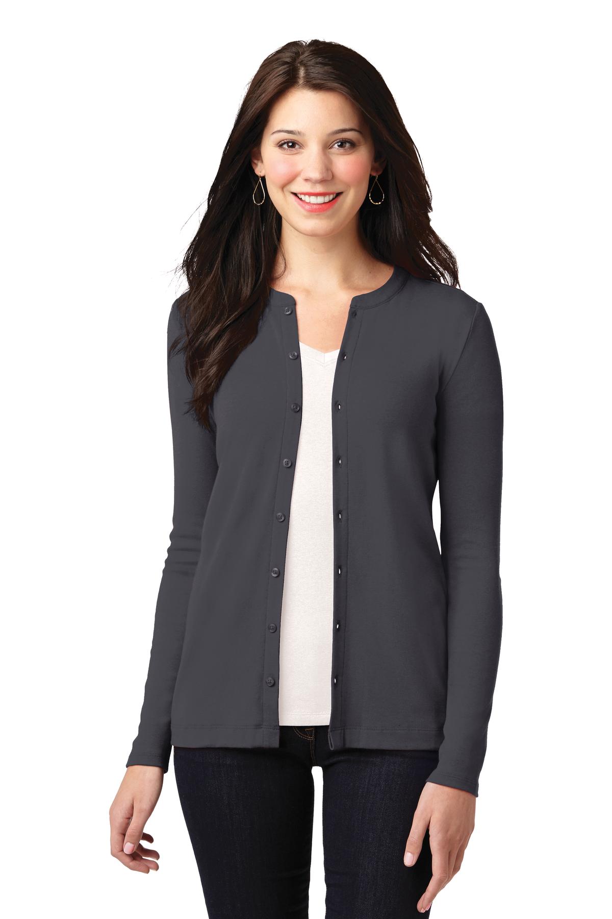 Port Authority ® Women's Concept Stretch Button-Front Cardigan. LM1008