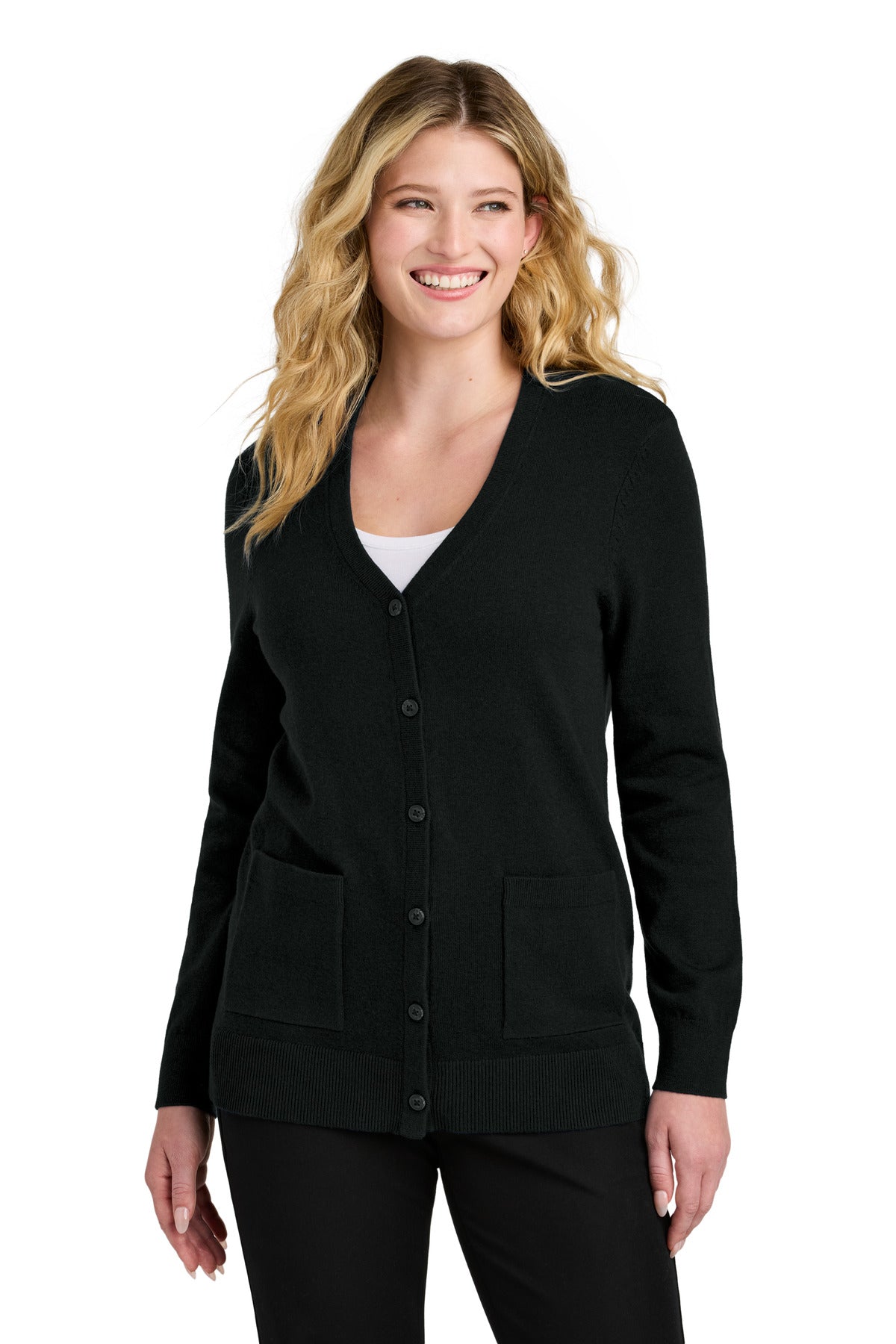 Port Authority ® Women's Easy Care Button-Up Cardigan Sweater LSW4150