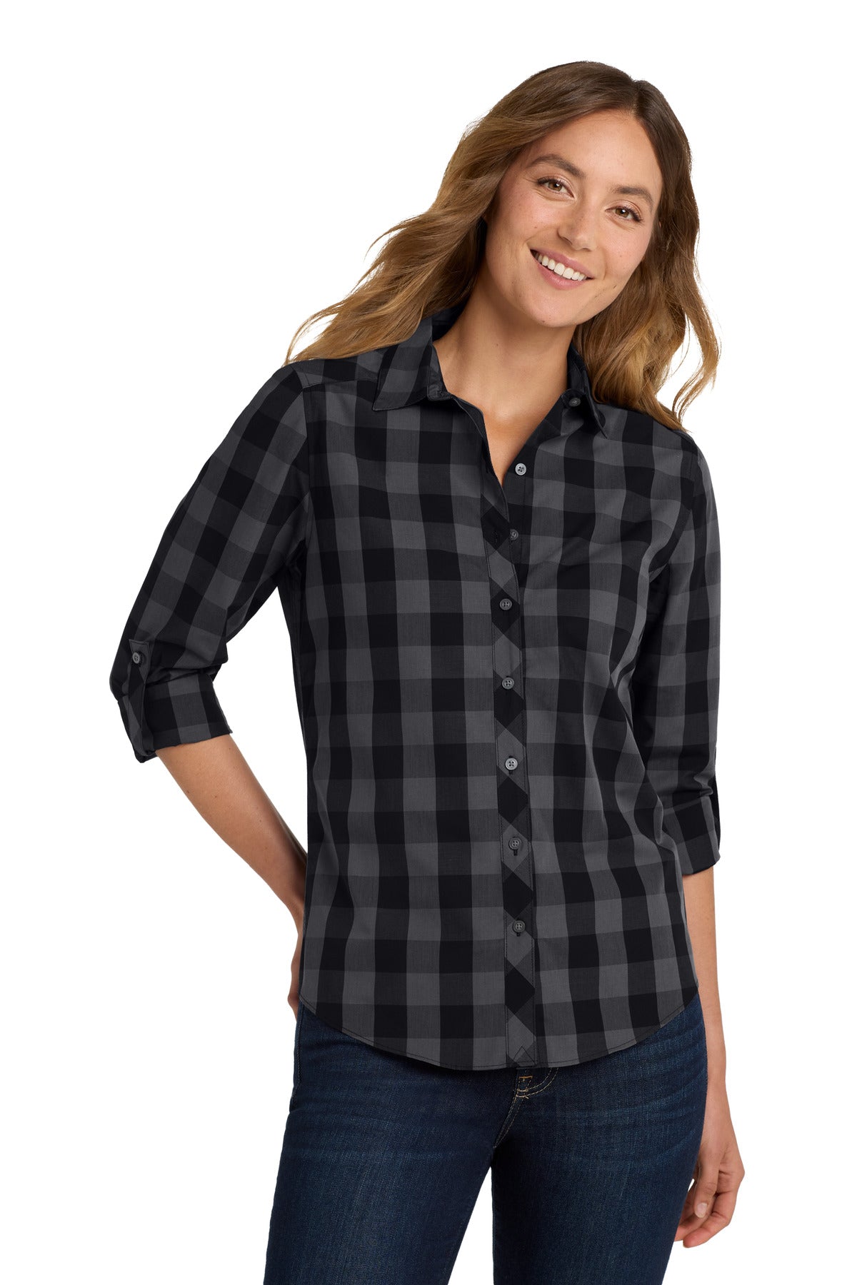 Port Authority ® Women's Everyday Plaid Shirt. LW670