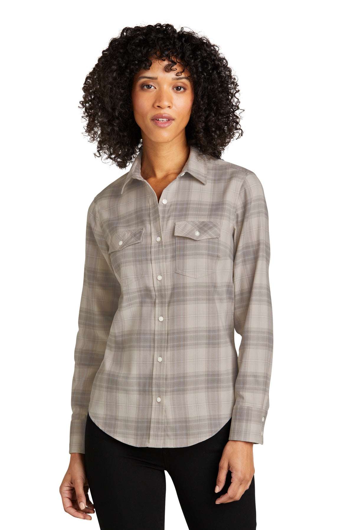 Port Authority ® Women's Long Sleeve Ombre Plaid Shirt LW672