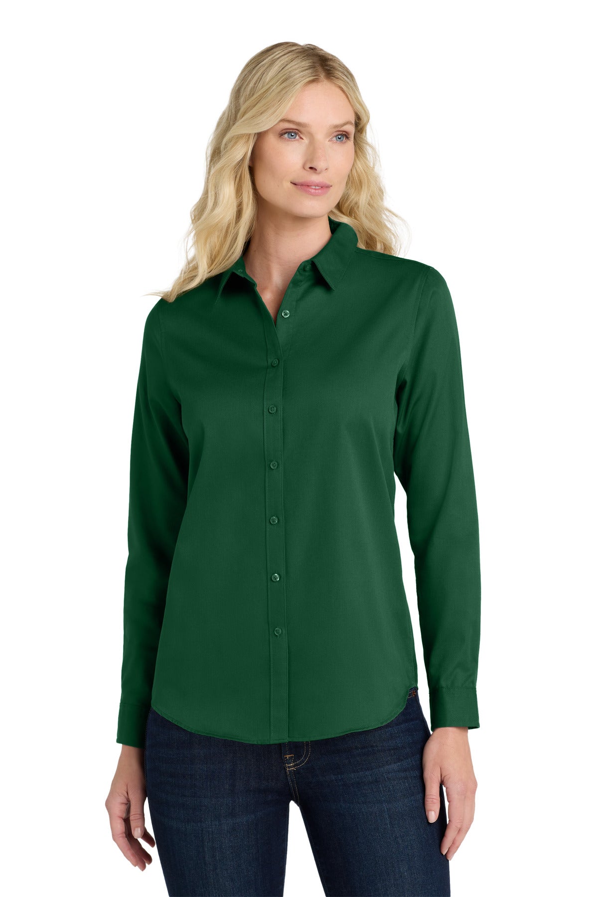 Port Authority ® Women's Long Sleeve SuperPro React ™ Twill Shirt. LW808
