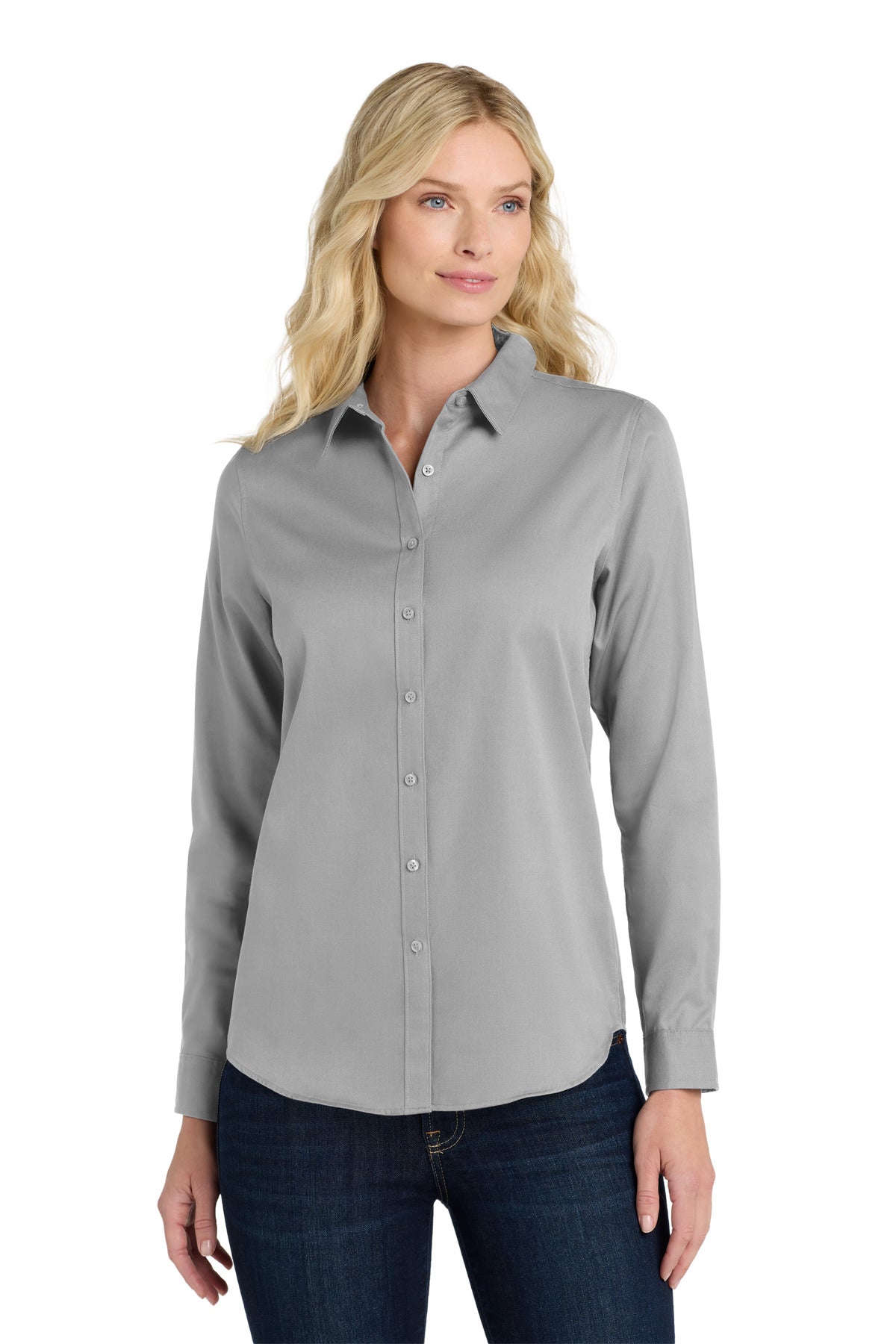 Port Authority ® Women's Long Sleeve SuperPro React ™ Twill Shirt. LW808