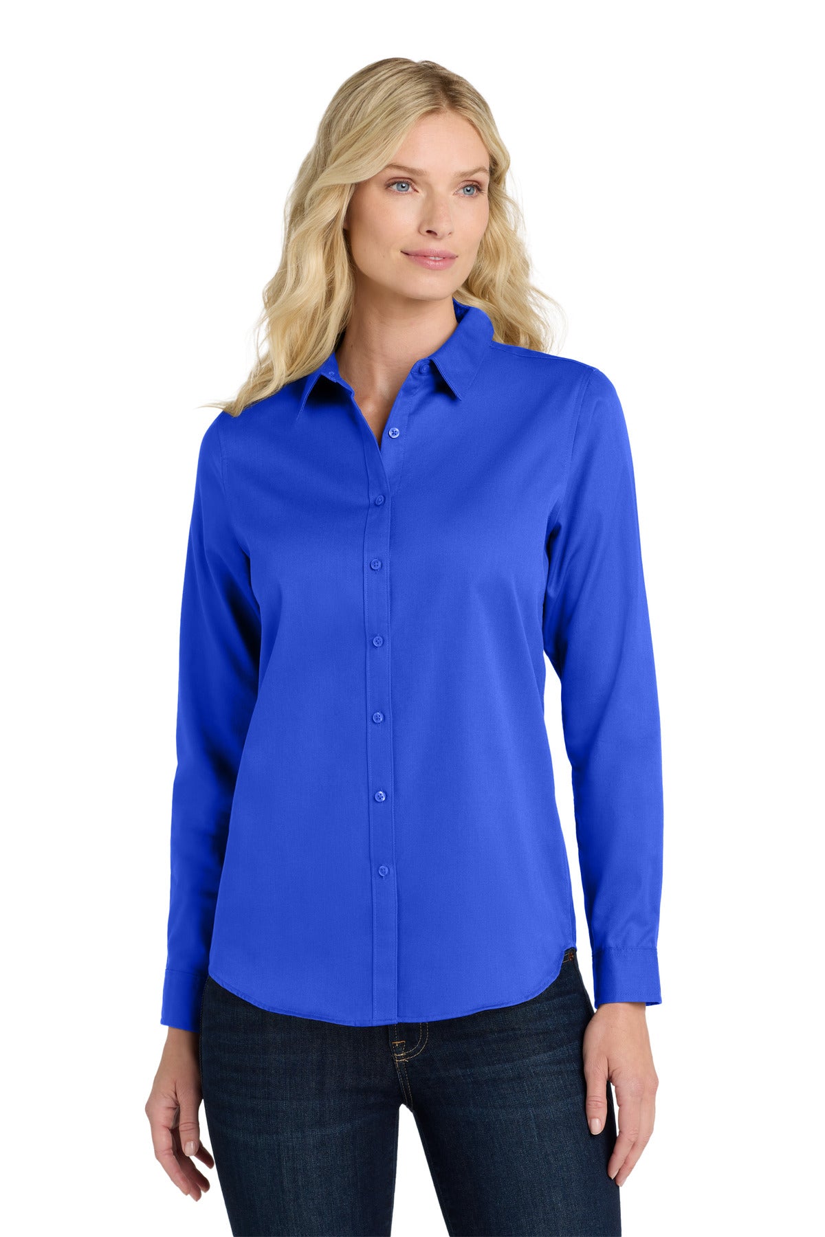 Port Authority ® Women's Long Sleeve SuperPro React ™ Twill Shirt. LW808