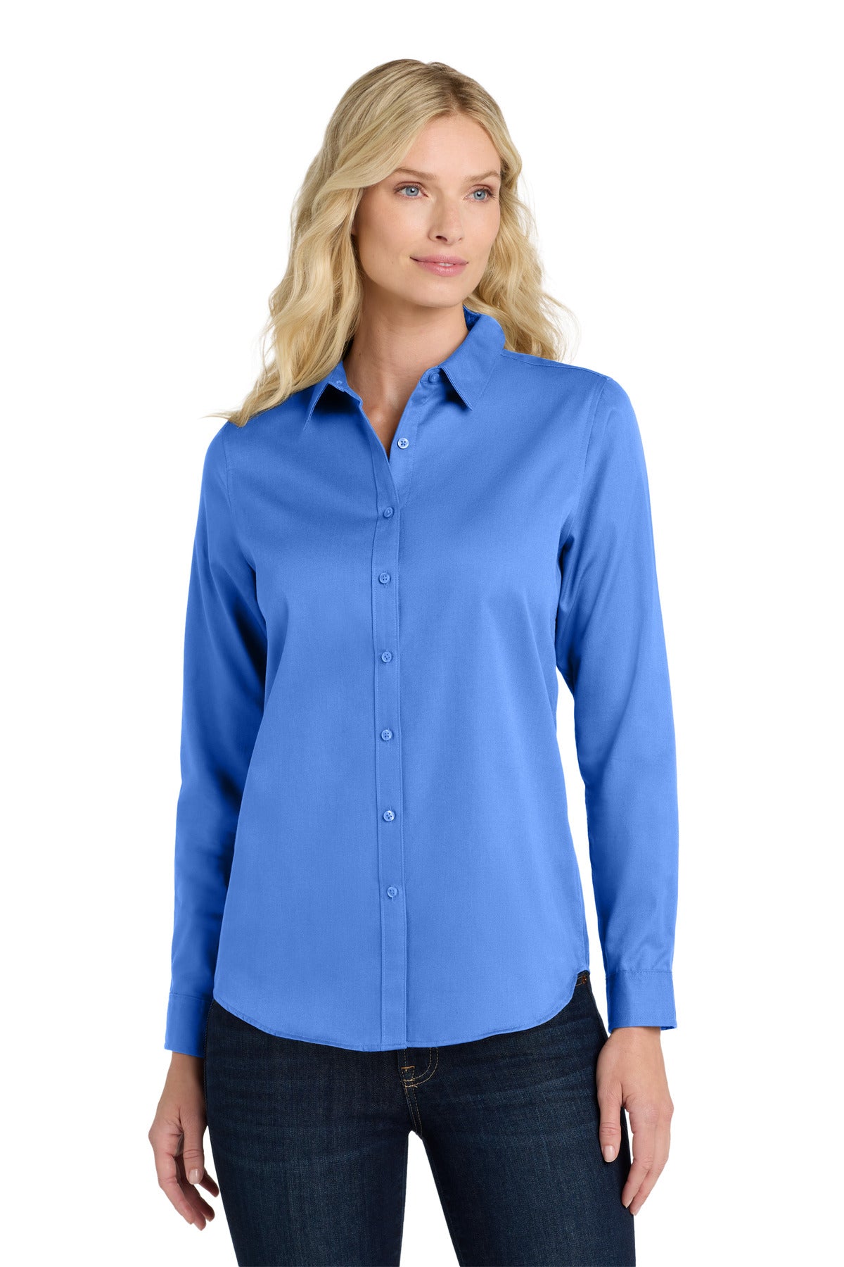 Port Authority ® Women's Long Sleeve SuperPro React ™ Twill Shirt. LW808