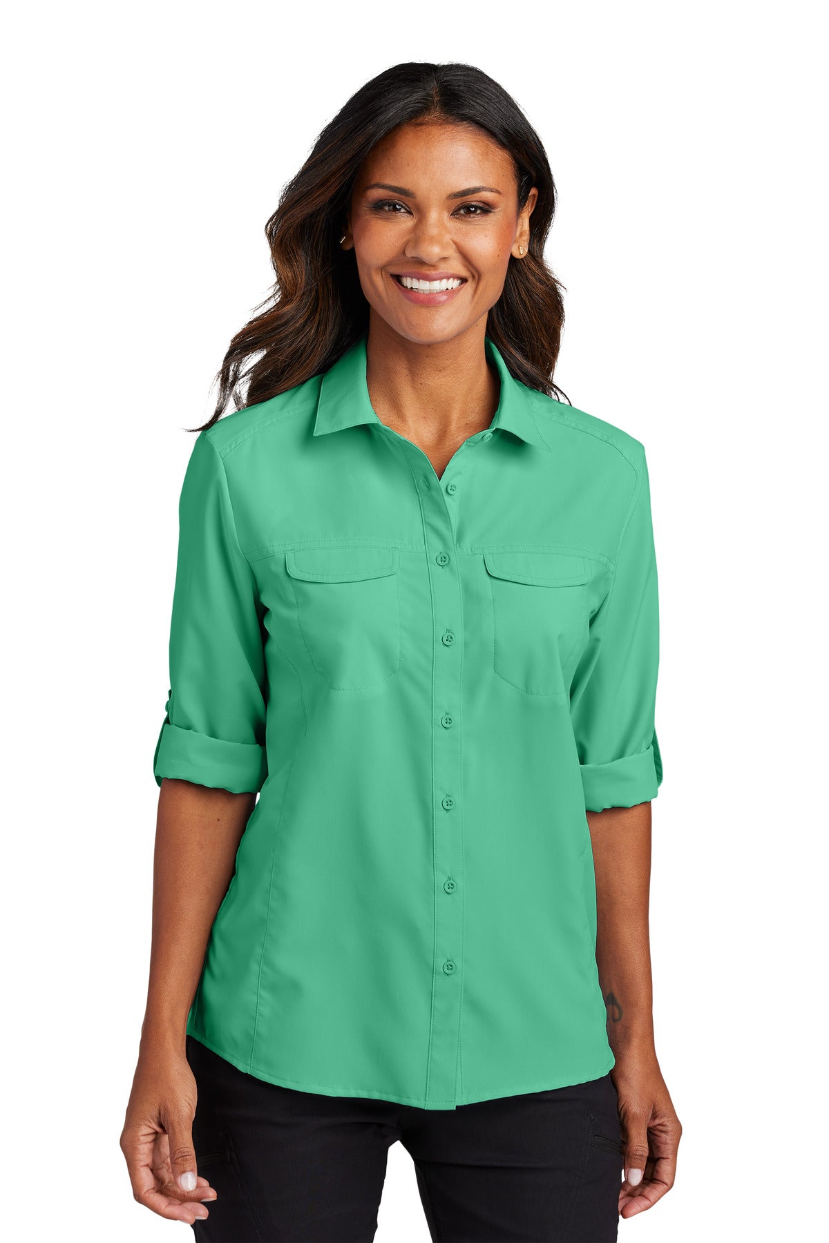 Port Authority ® Women's Long Sleeve UV Daybreak Shirt LW960