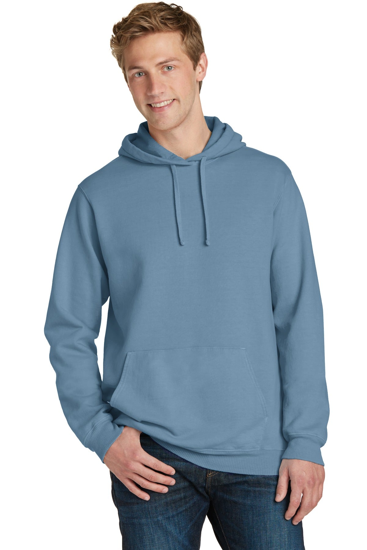 Port & Co ™ Beach Wash ® Garment-Dyed Pullover Hooded Sweatshirt. PC098H