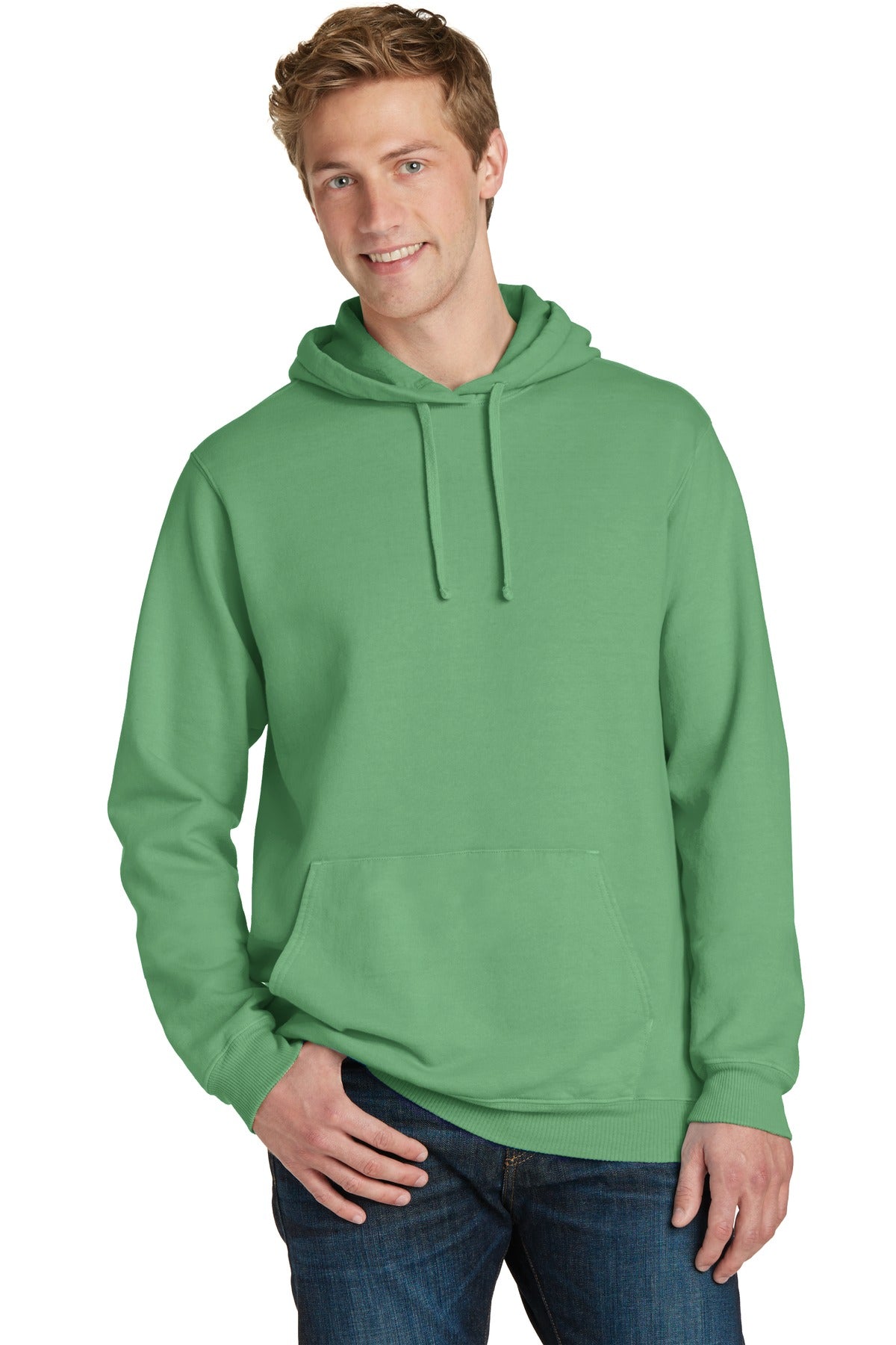 Port & Co ™ Beach Wash ® Garment-Dyed Pullover Hooded Sweatshirt. PC098H