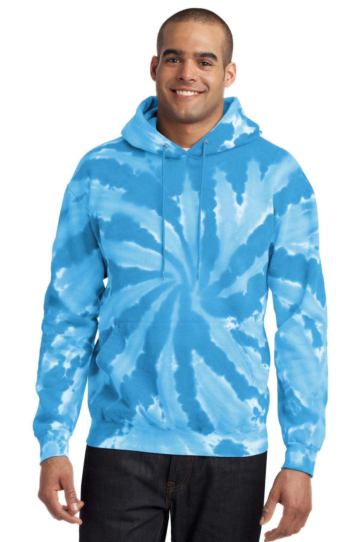 Port & Co ™ Tie-Dye Pullover Hooded Sweatshirt. PC146
