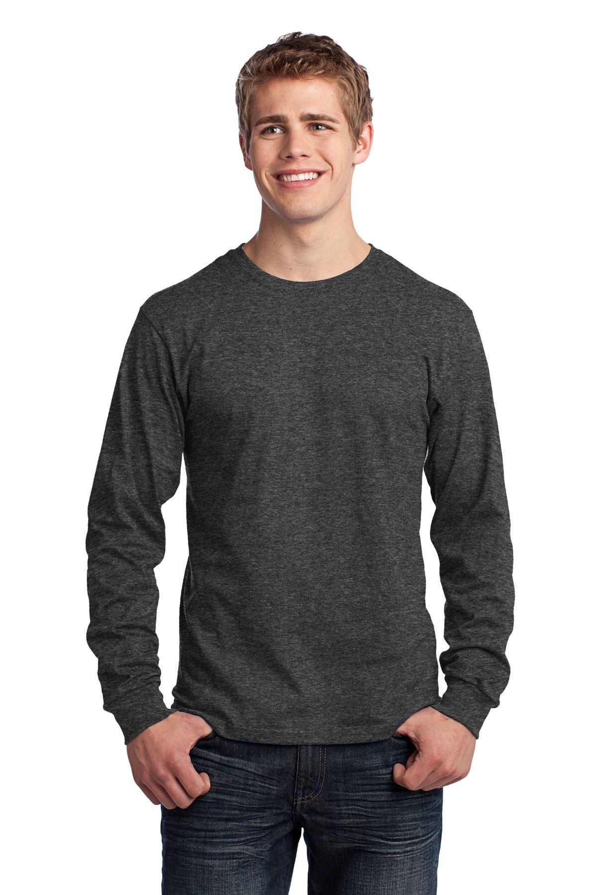 Port & Co ™ Long Sleeve Core Cotton Tee. PC54LS
