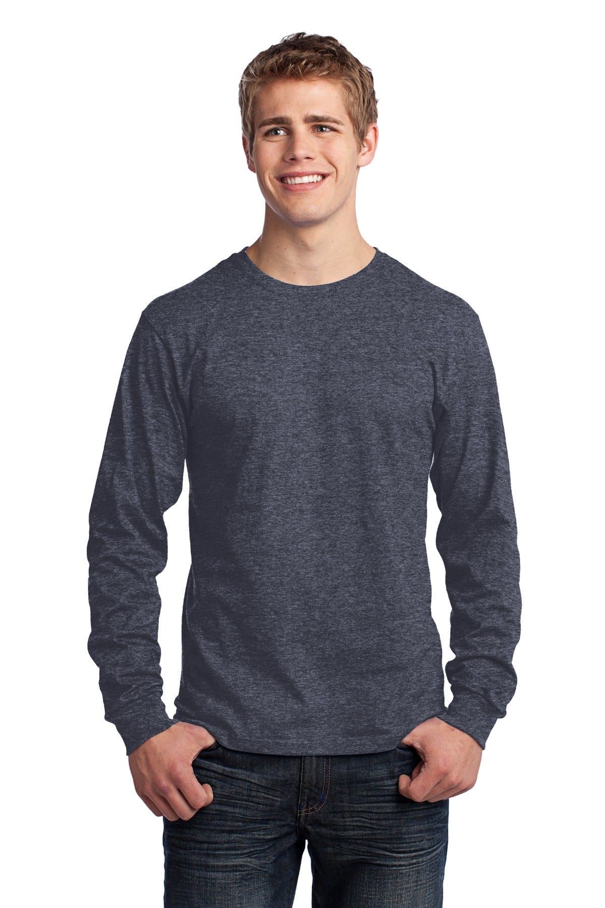 Port & Co ™ Long Sleeve Core Cotton Tee. PC54LS
