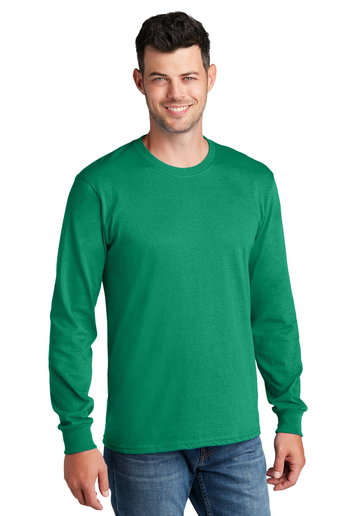 Port & Co ™ Long Sleeve Core Cotton Tee. PC54LS