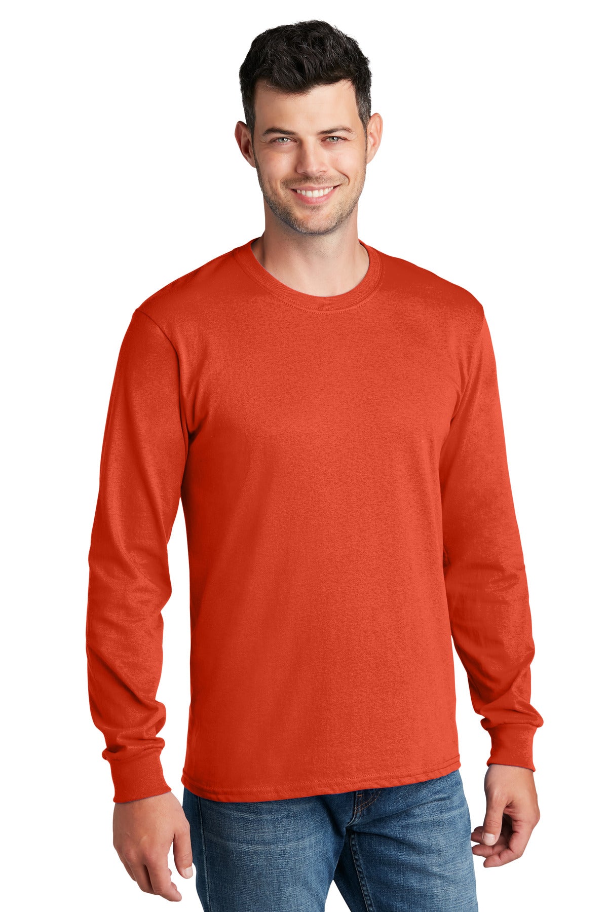 Port & Co ™ Long Sleeve Core Cotton Tee. PC54LS