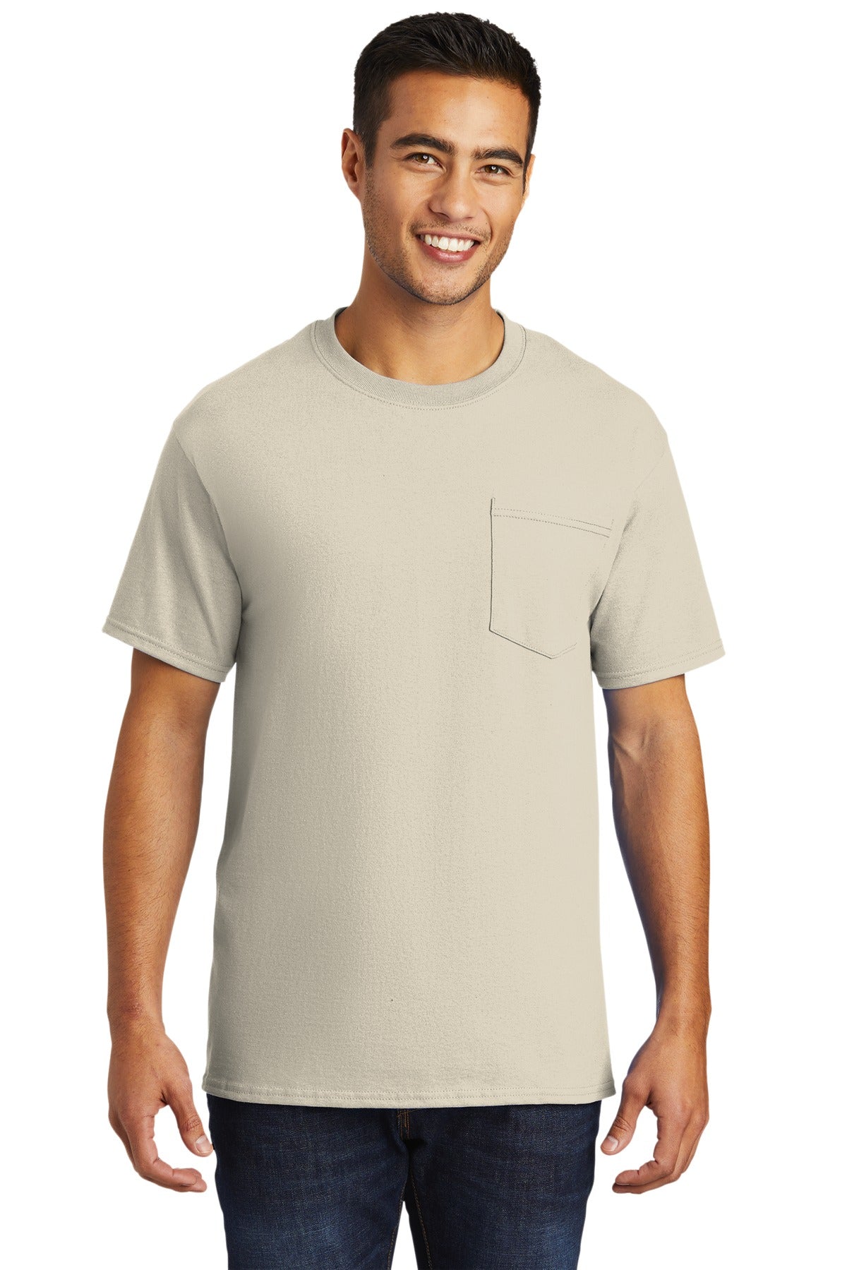Port & Co ™ Tall Essential Pocket Tee. PC61PT