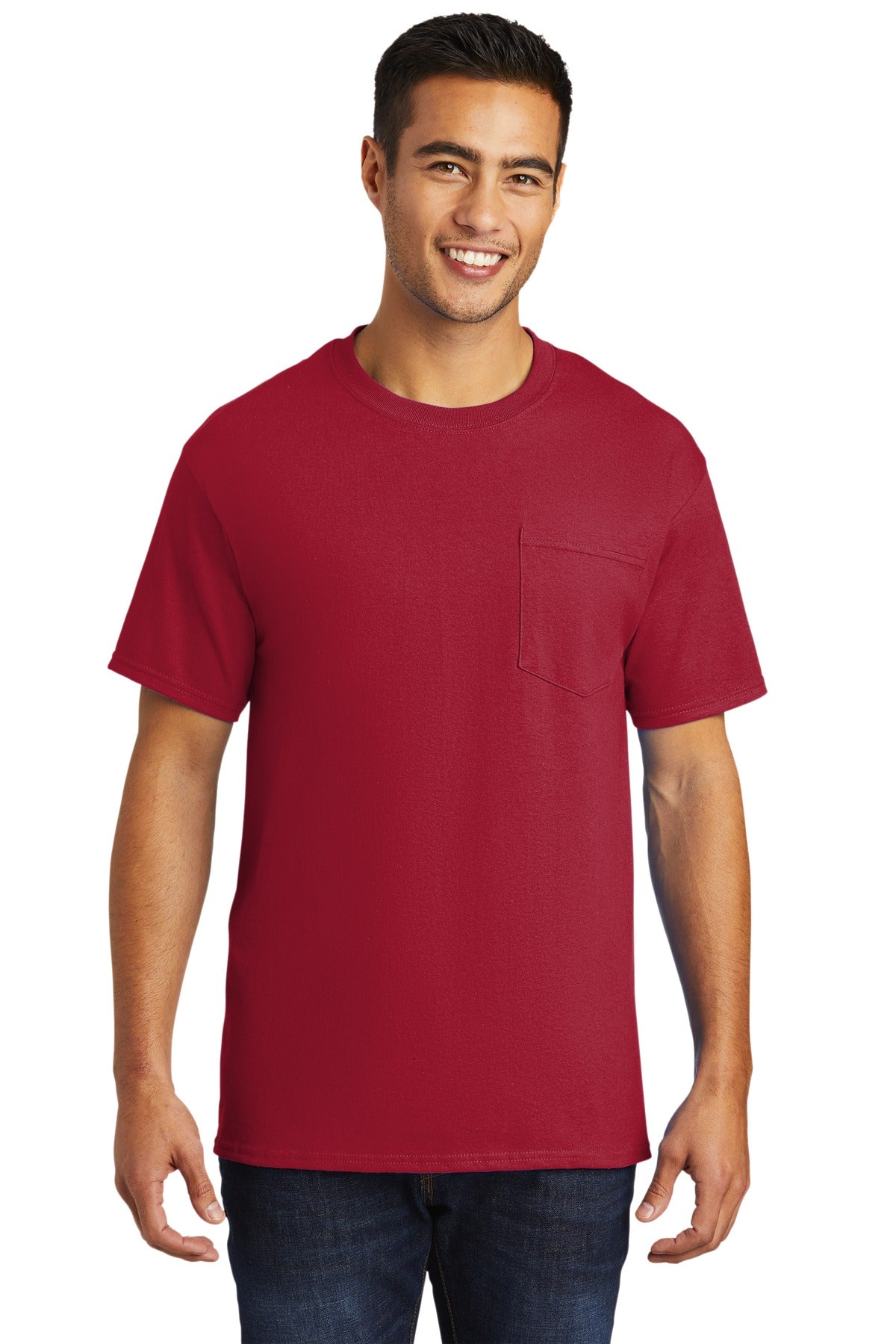 Port & Co ™ Tall Essential Pocket Tee. PC61PT
