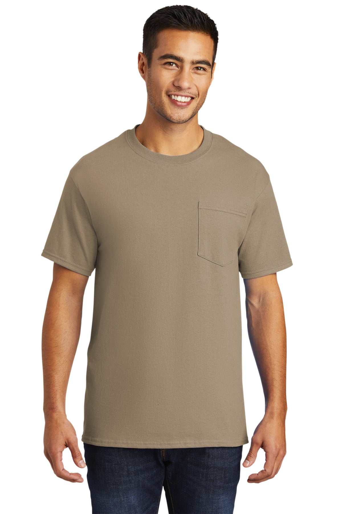 Port & Co ™ Tall Essential Pocket Tee. PC61PT