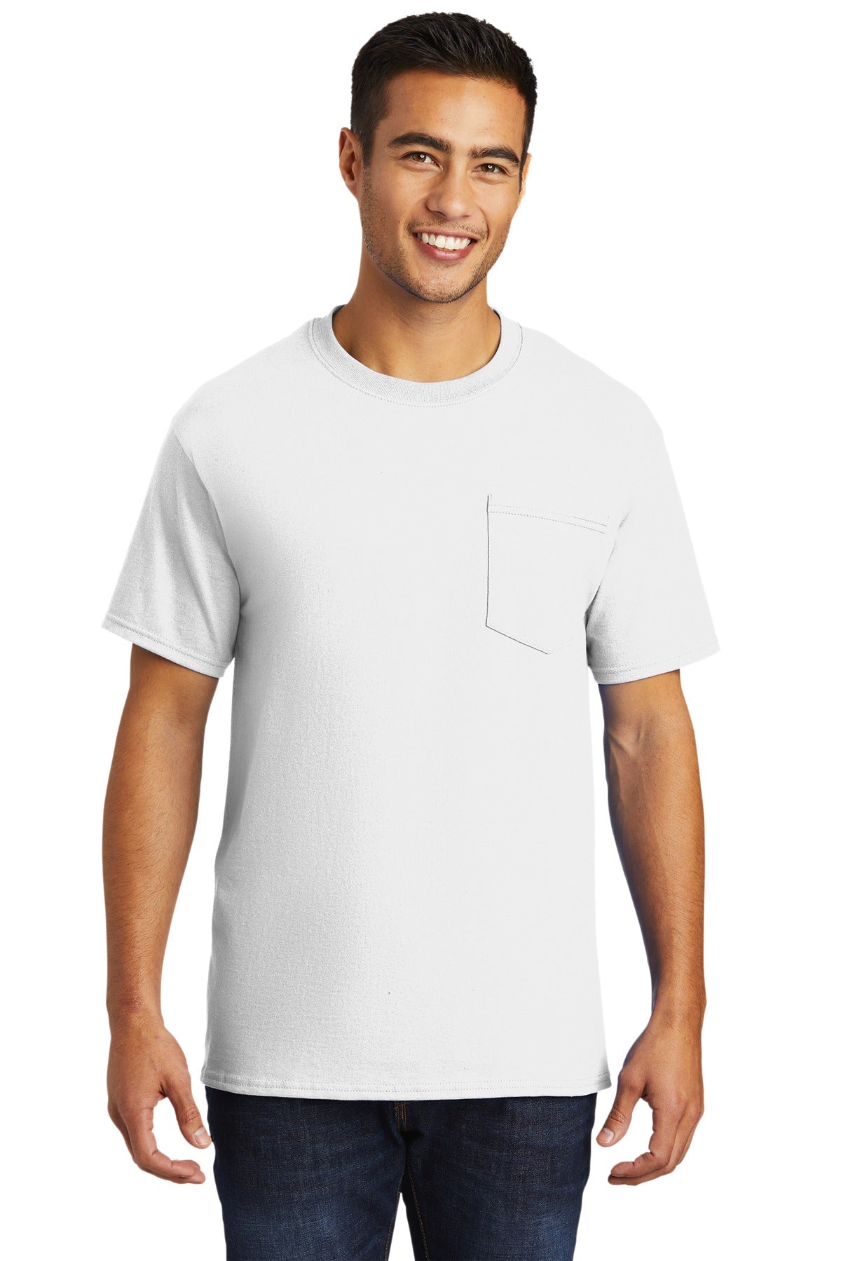 Port & Co ™ Tall Essential Pocket Tee. PC61PT