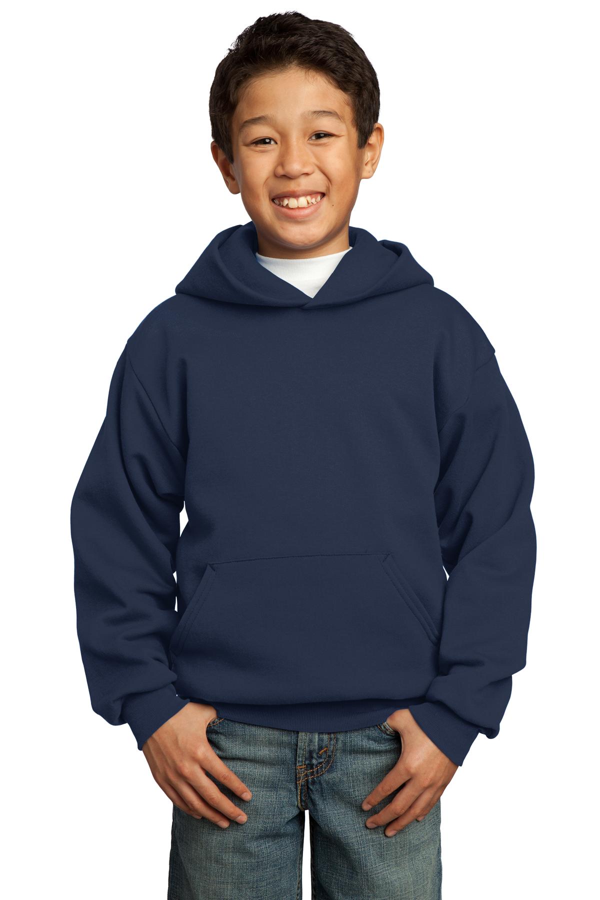 Port & Co ™ Youth Core Fleece Pullover Hooded Sweatshirt. PC90YH