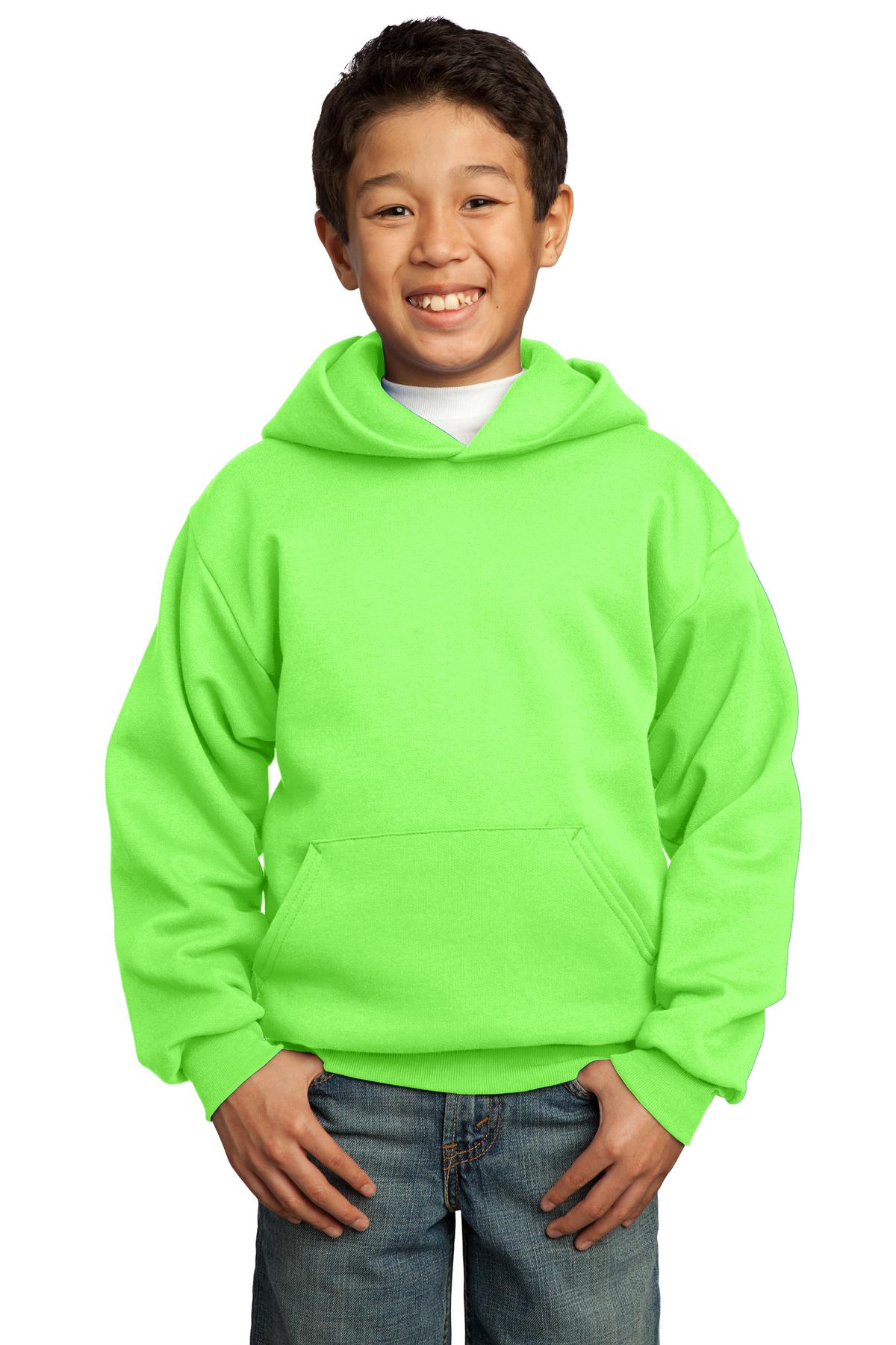 Port & Co ™ Youth Core Fleece Pullover Hooded Sweatshirt. PC90YH