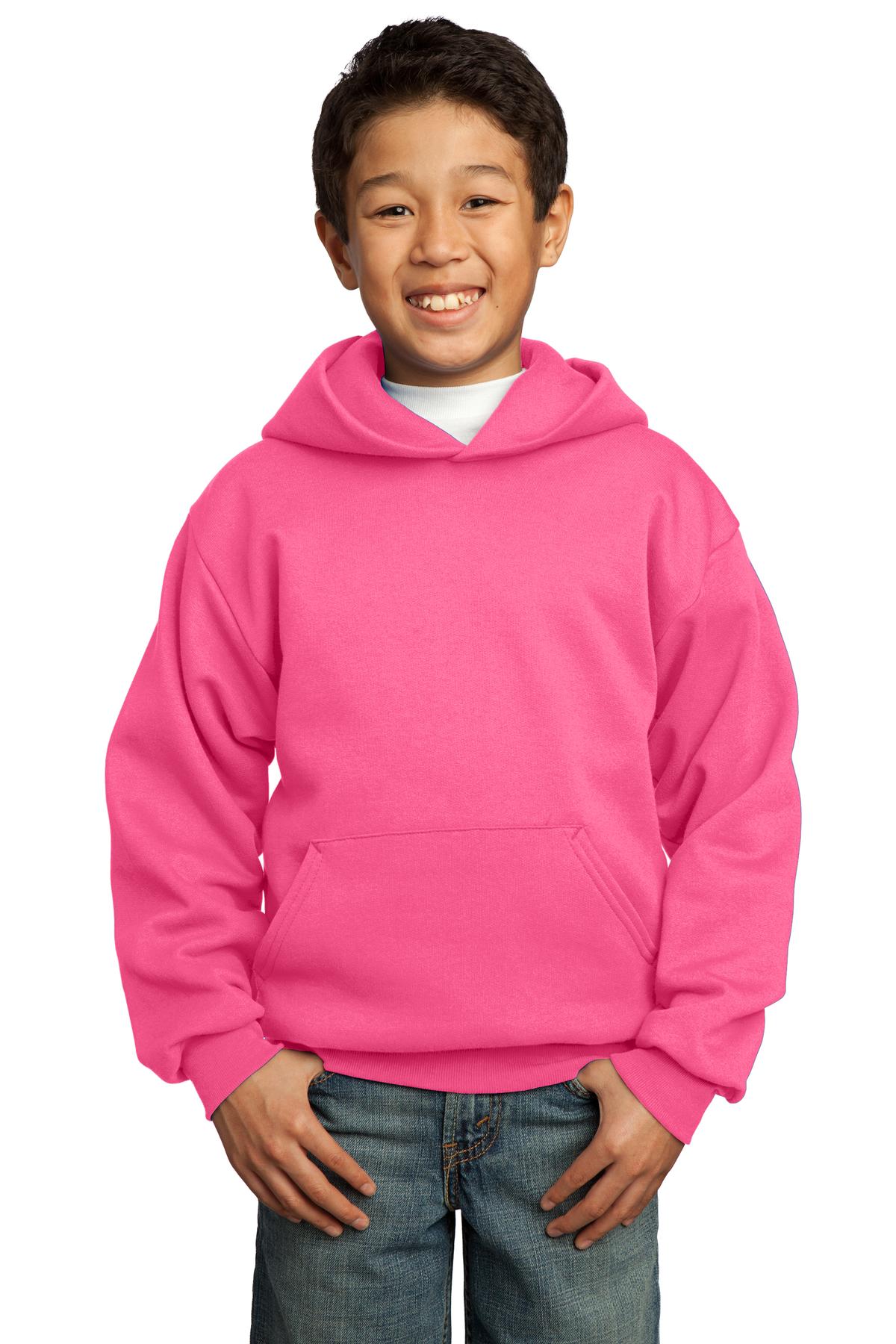 Port & Co ™ Youth Core Fleece Pullover Hooded Sweatshirt. PC90YH