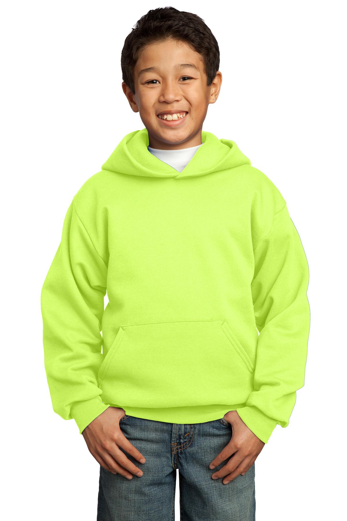 Port & Co ™ Youth Core Fleece Pullover Hooded Sweatshirt. PC90YH