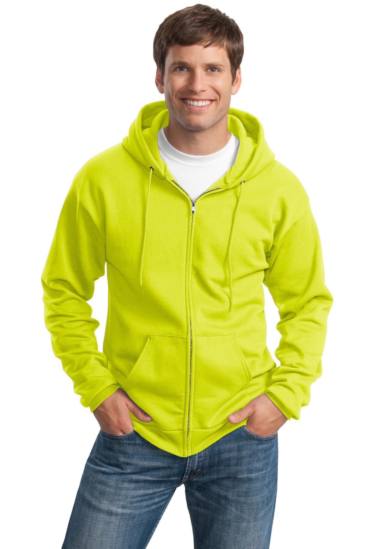 Port & Co ™ Tall Essential Fleece Full-Zip Hooded Sweatshirt. PC90ZHT