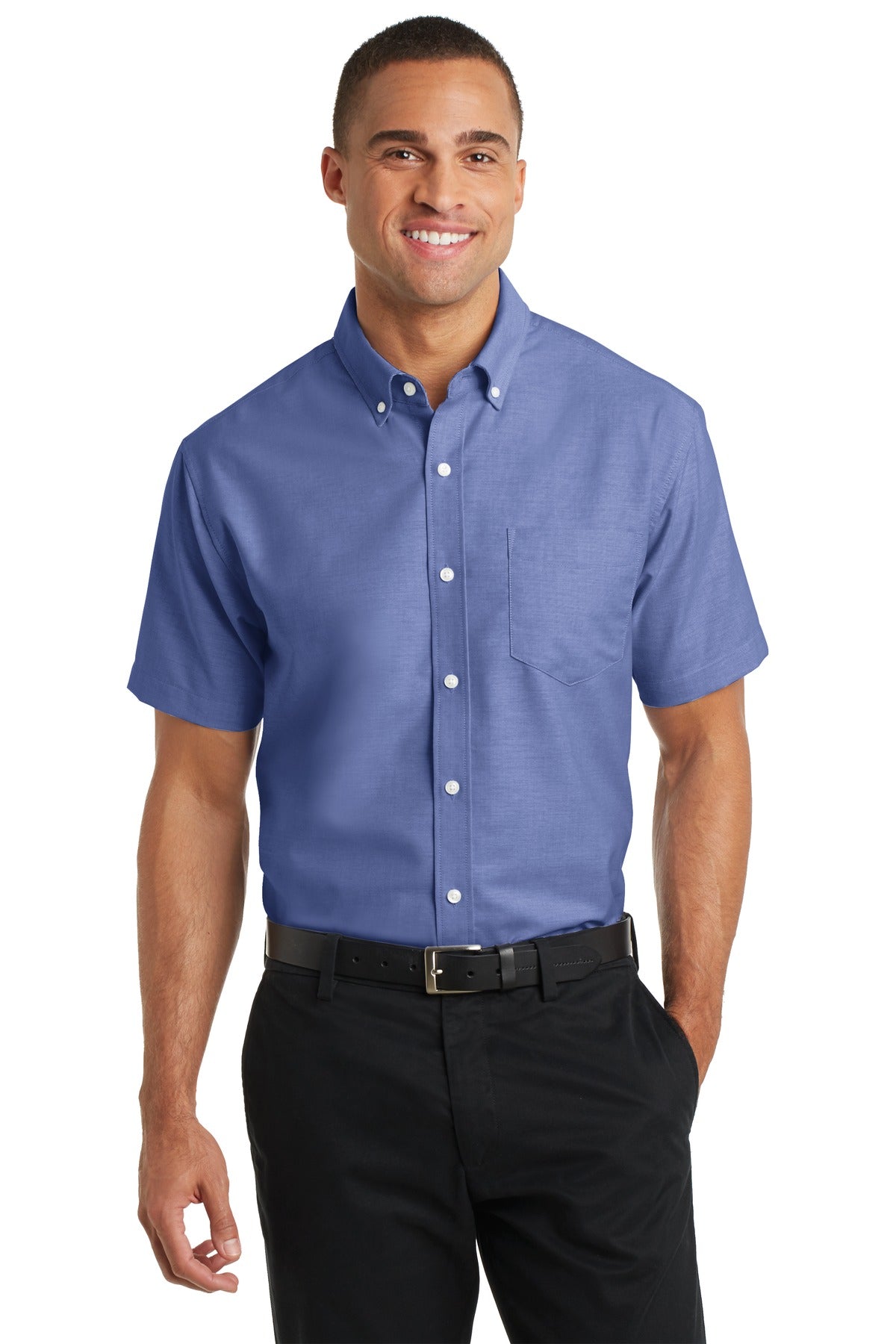 Port Authority ® Short Sleeve SuperPro ™ Oxford Shirt. S659