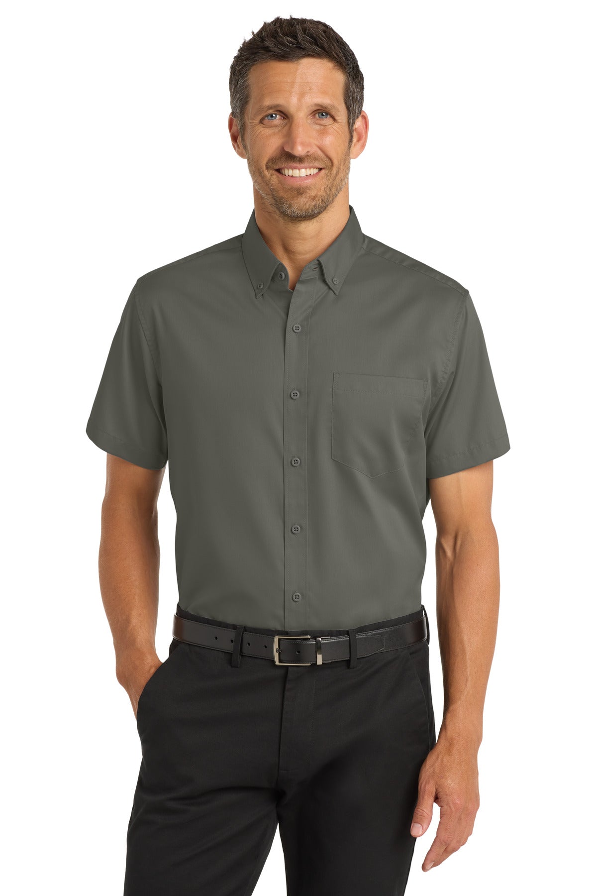 Port Authority ® Short Sleeve SuperPro ™ Twill Shirt. S664