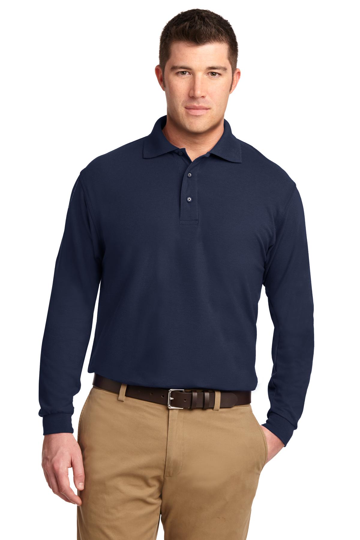 Port Authority ® Tall Silk Touch™ Long Sleeve Polo. TLK500LS