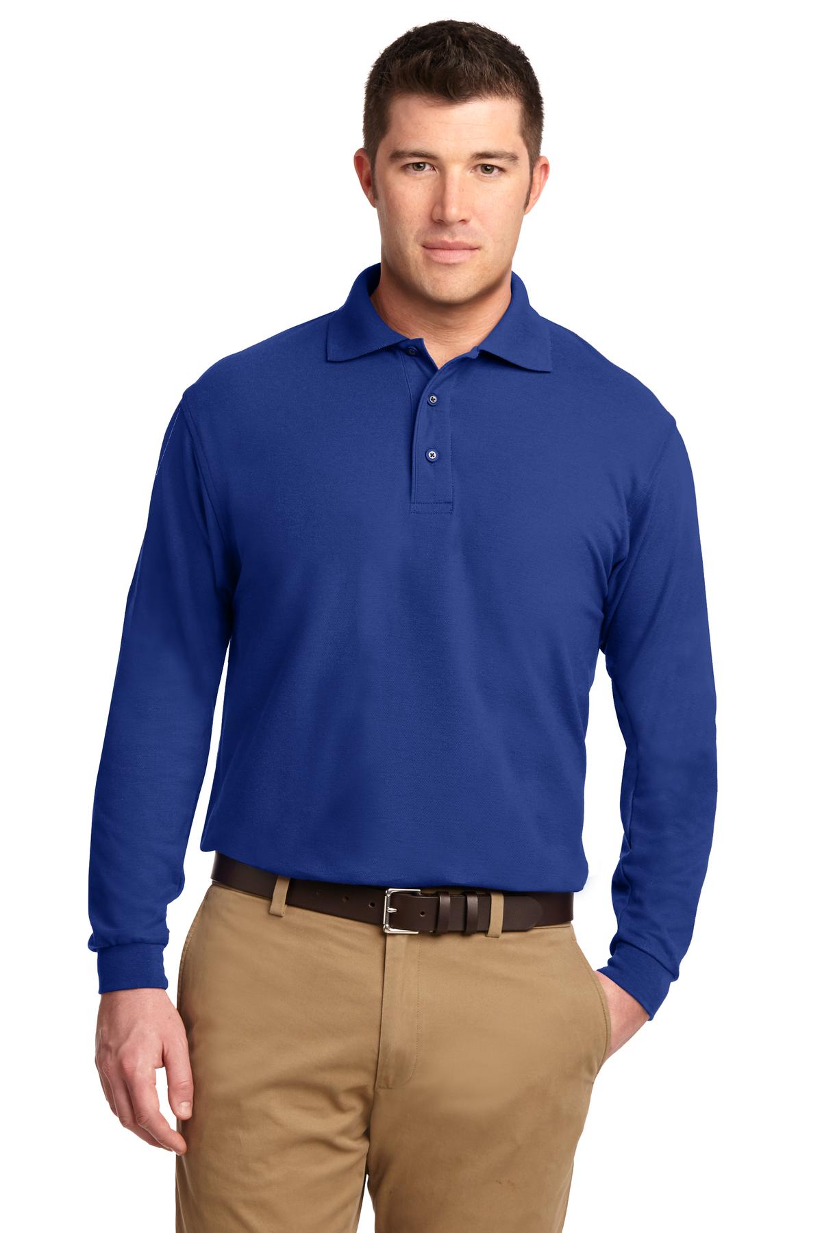 Port Authority ® Tall Silk Touch™ Long Sleeve Polo. TLK500LS