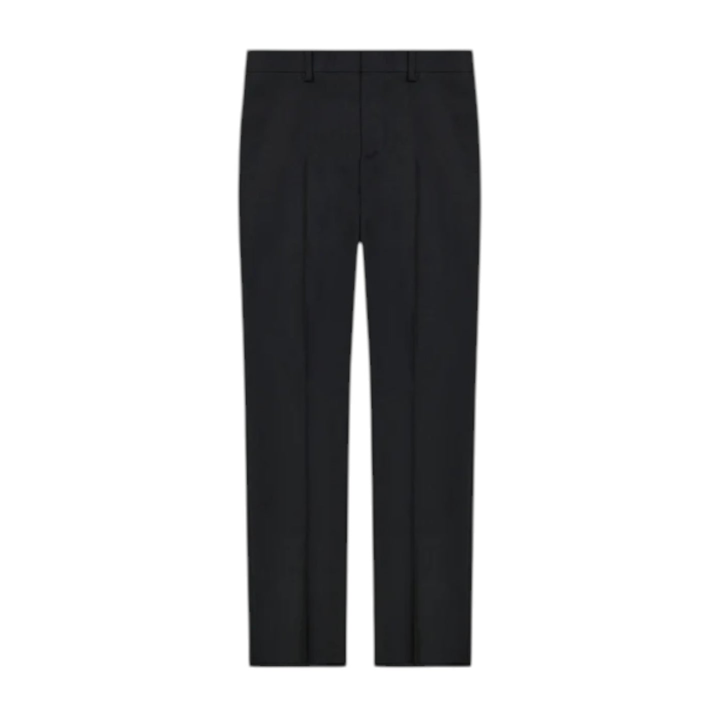 Men's Black Universal Pant, POLY COMFORT WAIST FLAT FRONT
