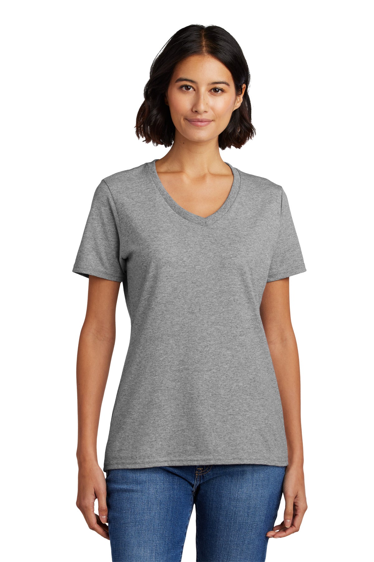 Port & Co ™  Women's Core Cotton V-Neck Tee. LPC54V