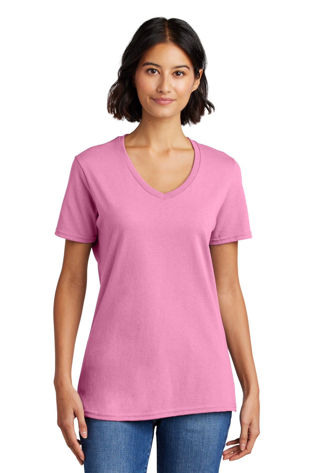 Port & Co ™  Women's Core Cotton V-Neck Tee. LPC54V